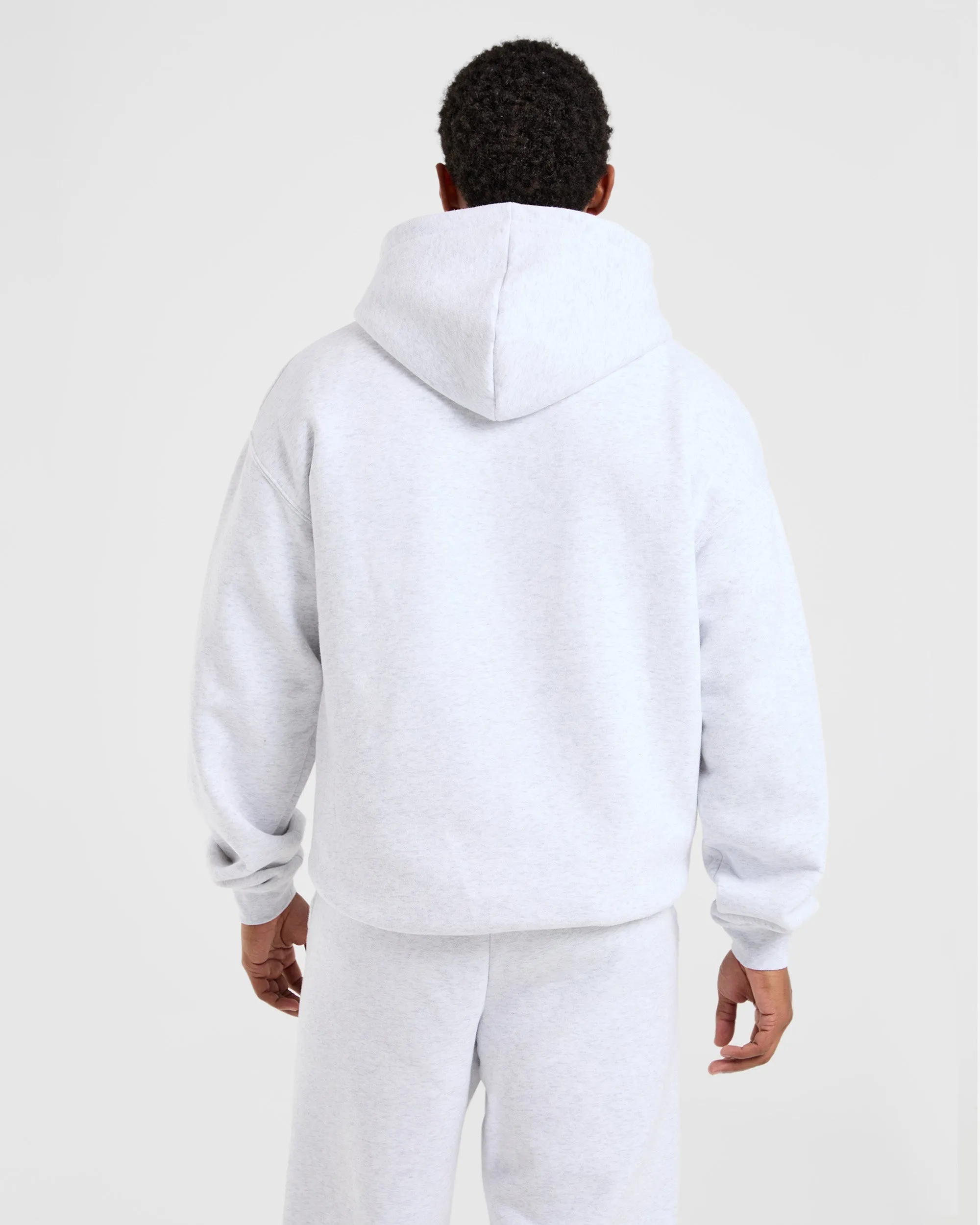 Academy Oversized Hoodie - Grey Marl