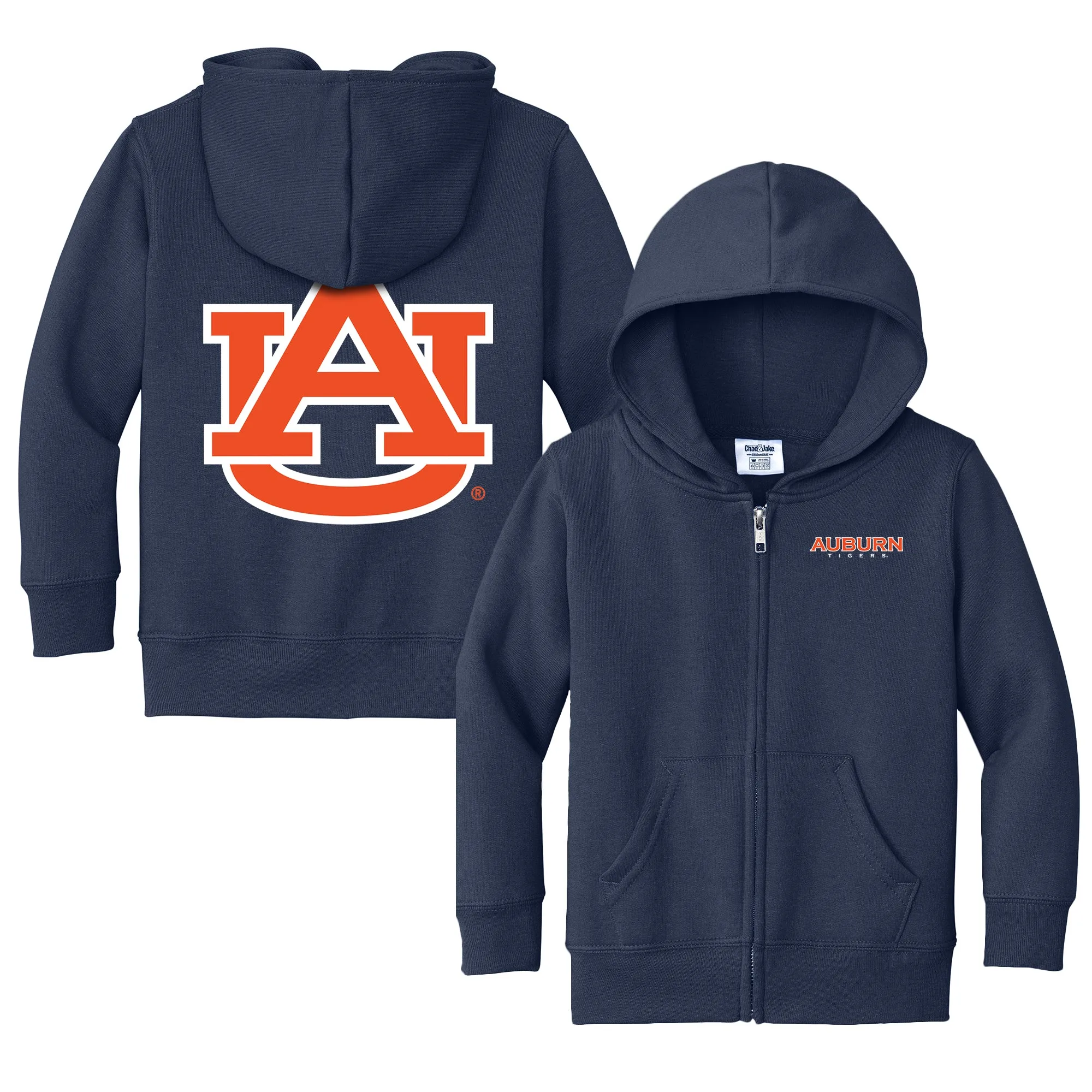 Auburn Tigers Logo Toddler Full-Zip Sweatshirt