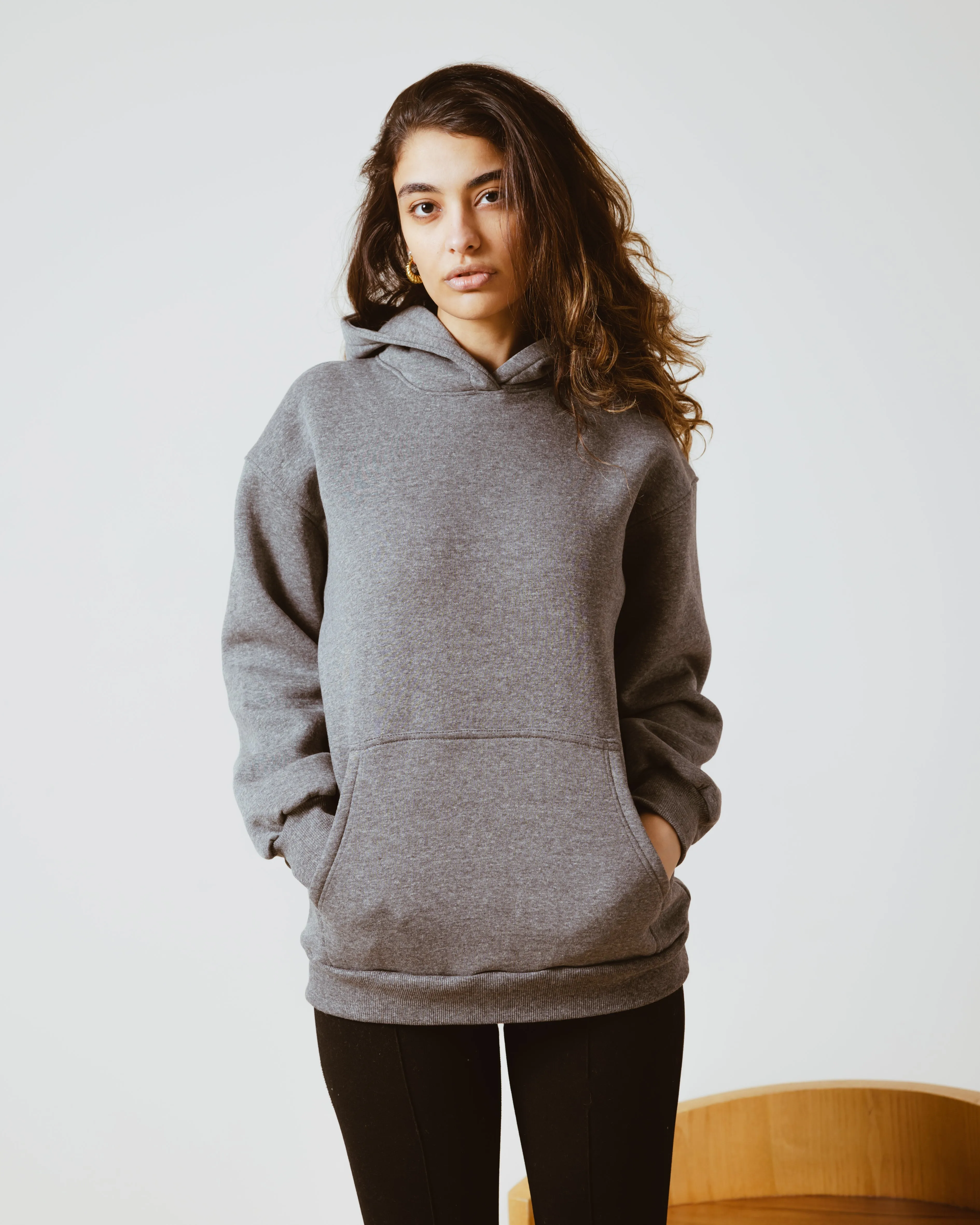 BASIC OVERSIZED HOODIE GREY