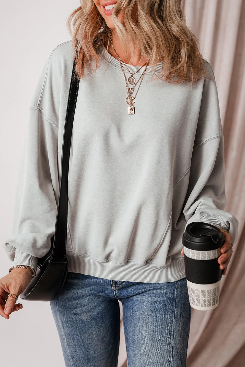 Batwing Sleeve Sweatshirt