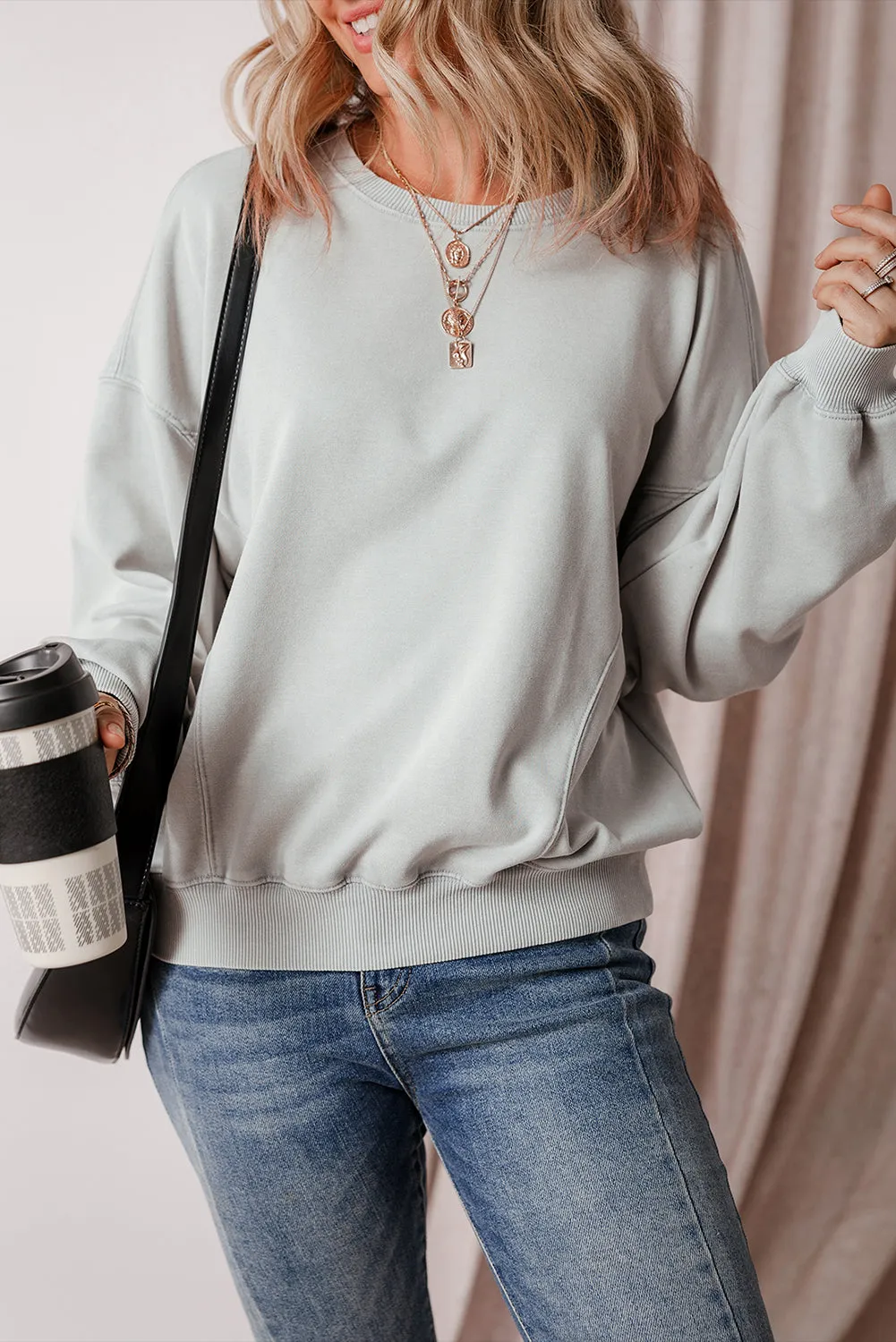 Batwing Sleeve Sweatshirt