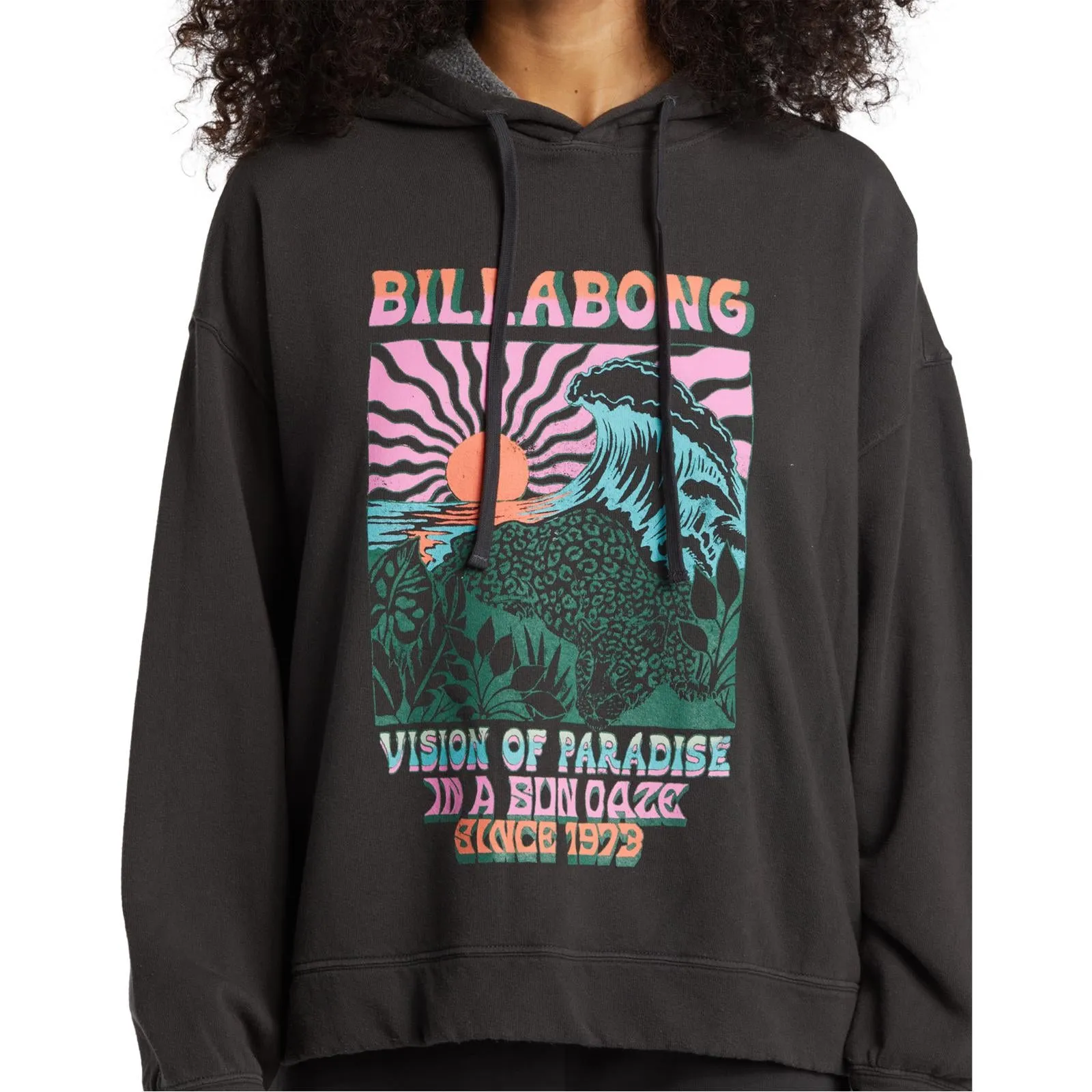 Billabong Womens Keep It Up Pullover Graphic Hoodie