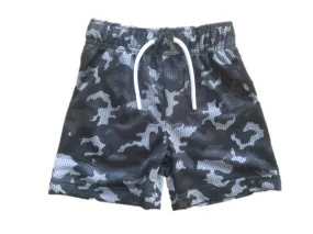 Black Camo Mesh Shorts