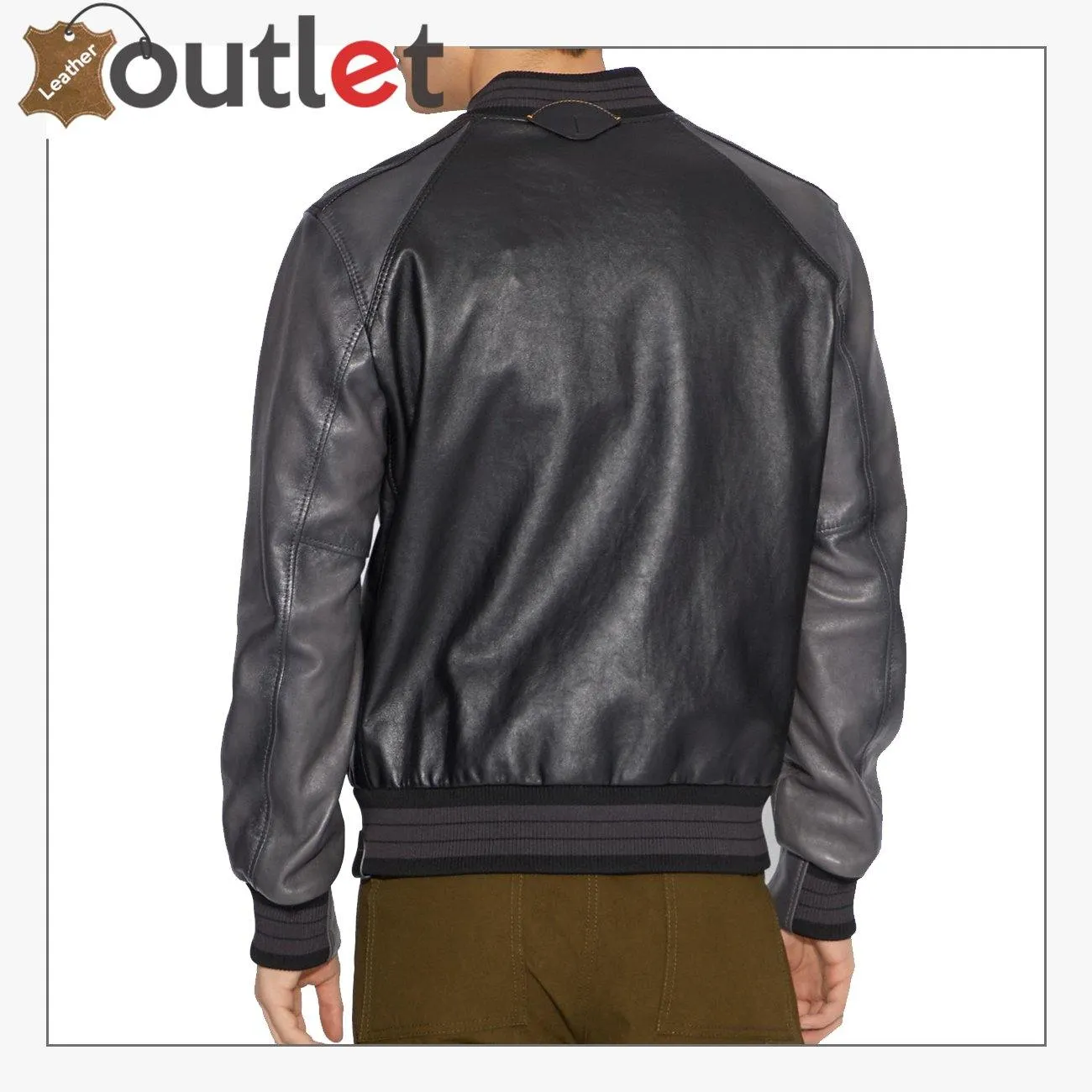 Black Leather Varsity Jacket