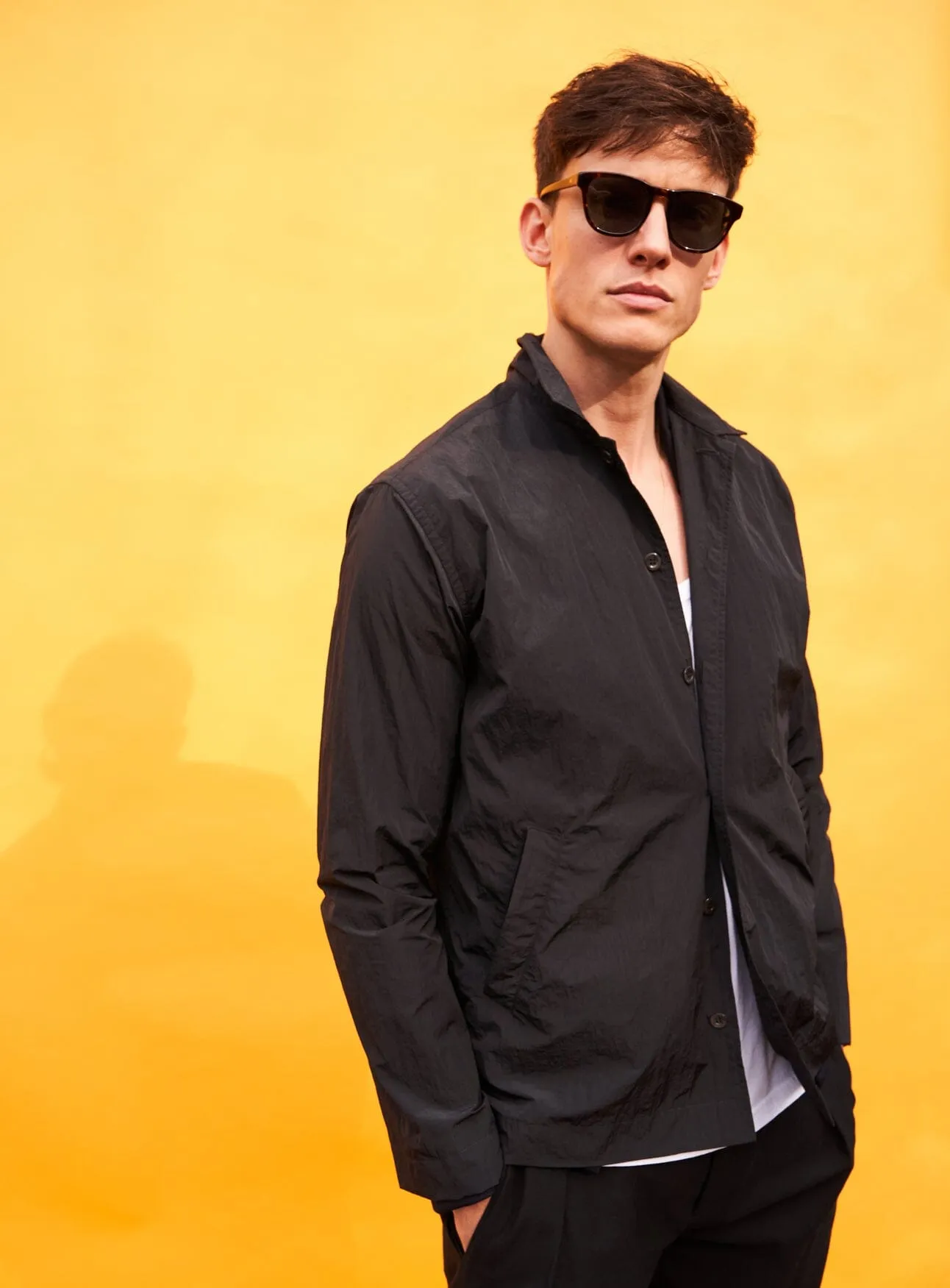 Black Neem Bomber Sorona Rain Jacket