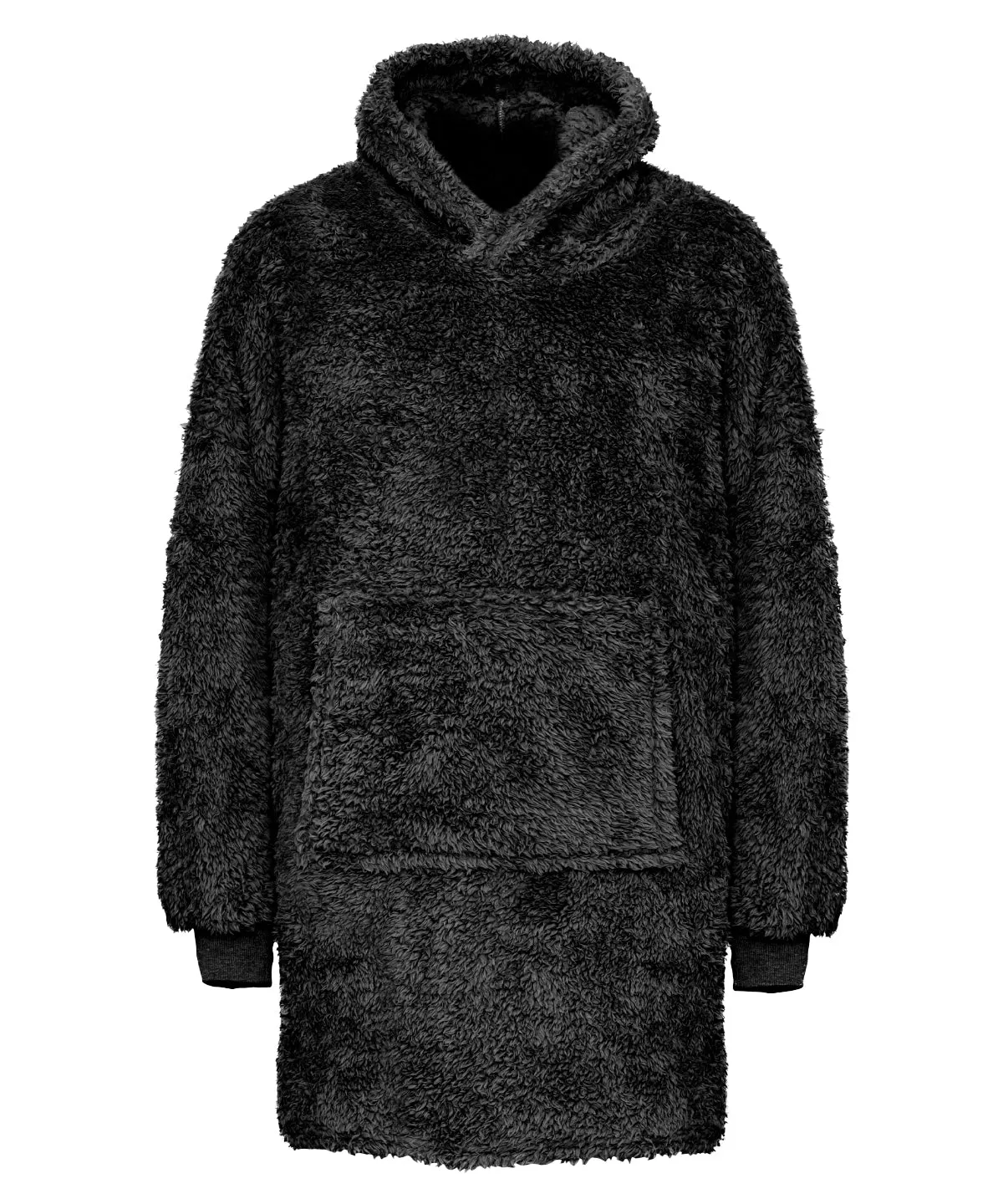 Black - The Ribbon teddy bear fabric hoodie