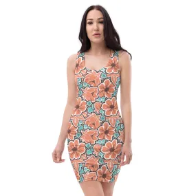 Bodycon Dress Patterns Flowers (Glamourange Luxury Bodycon Dresses Pattern for Women - 007)