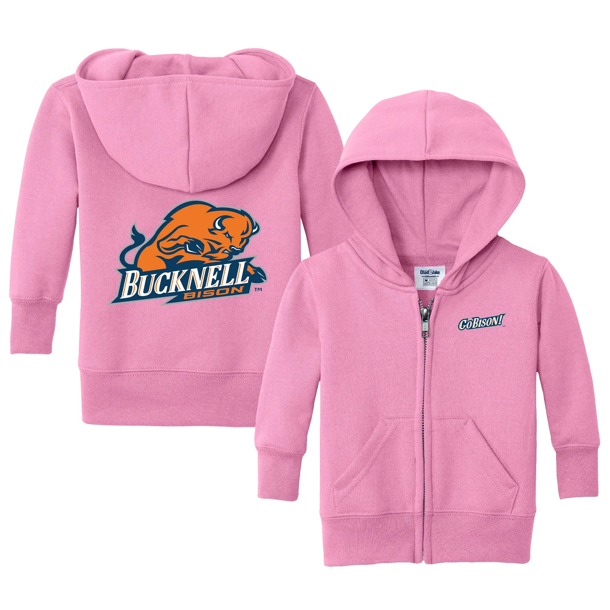 Bucknell Bison Logo Infant Full-Zip Sweatshirt