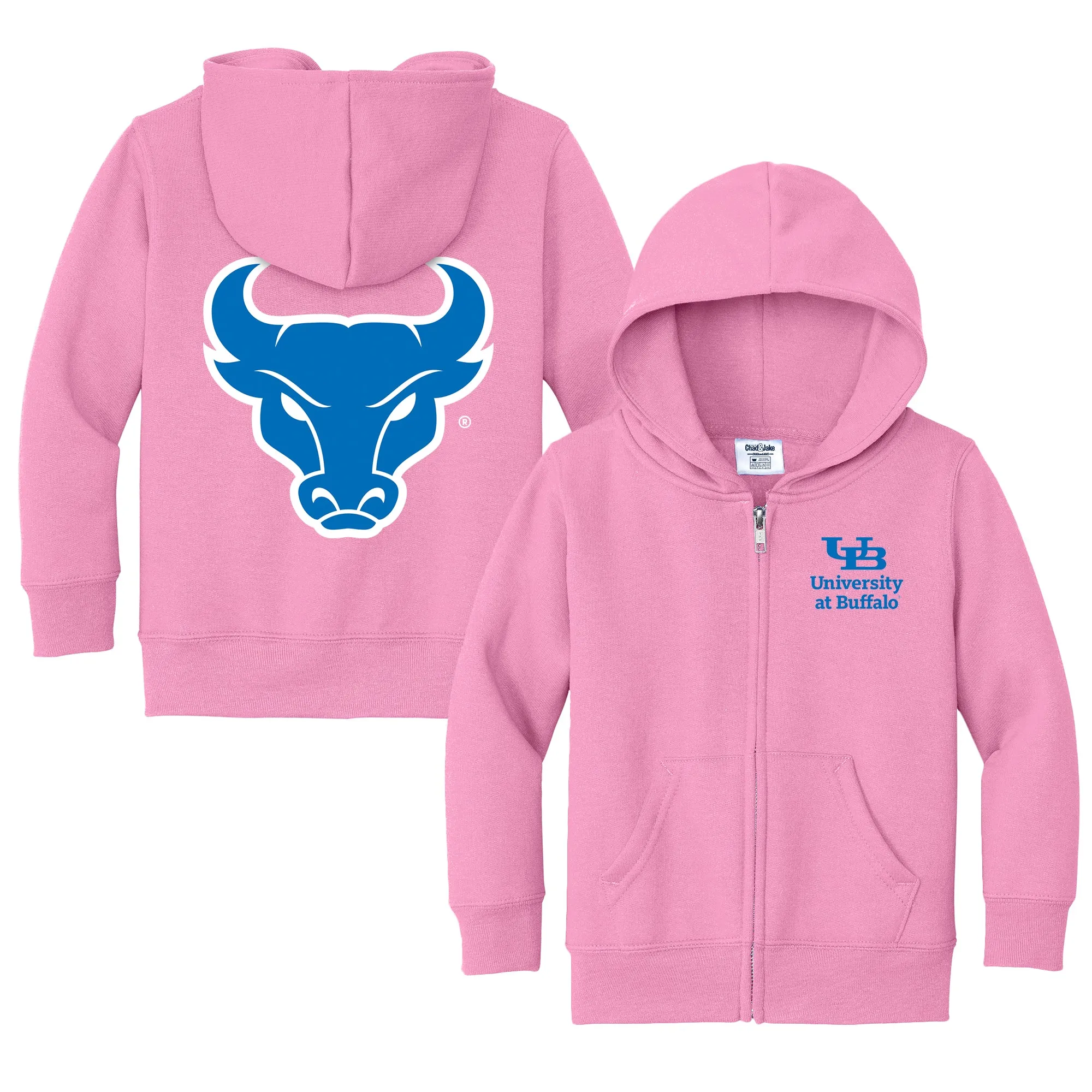 Buffalo Bulls Logo Toddler Full-Zip Sweatshirt