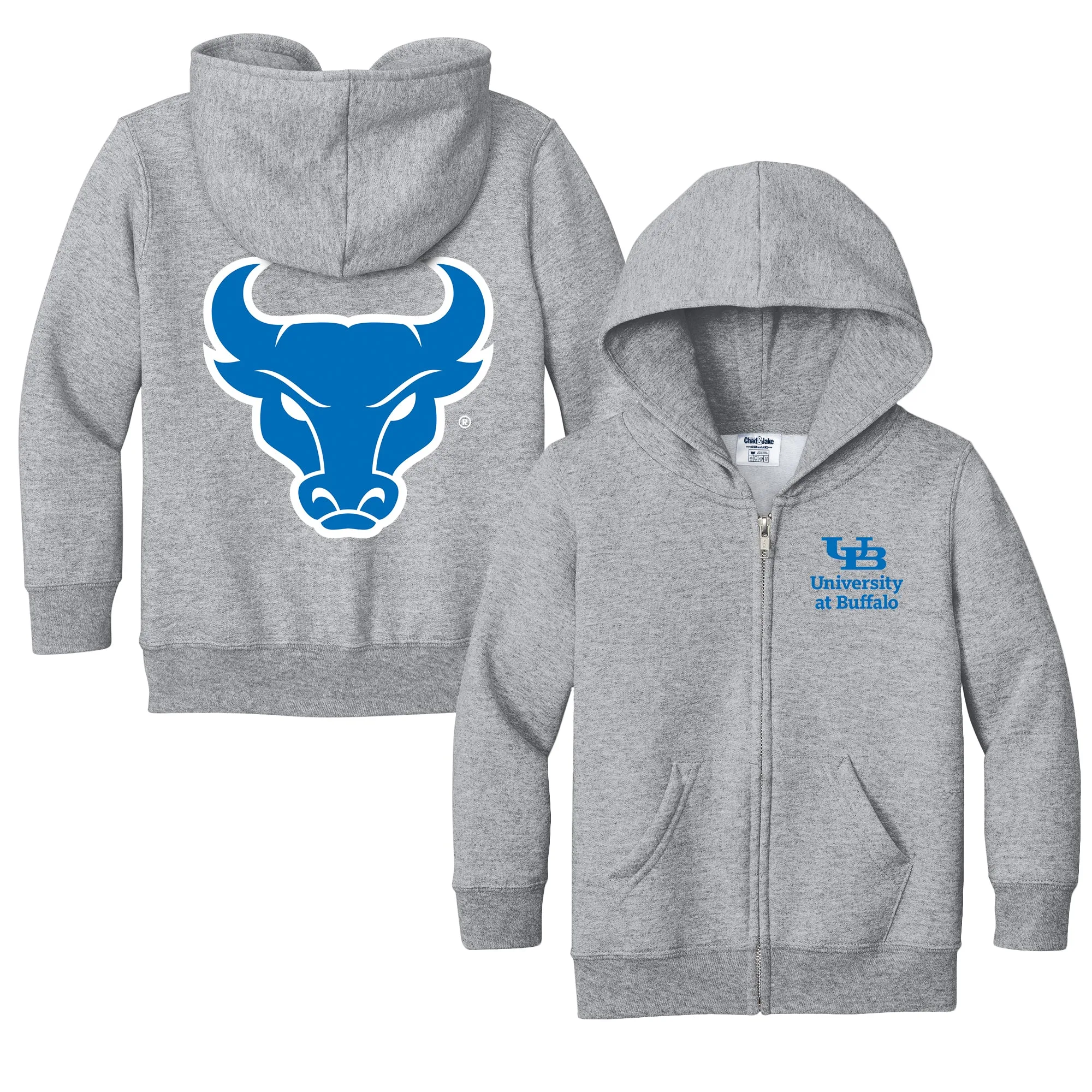 Buffalo Bulls Logo Toddler Full-Zip Sweatshirt