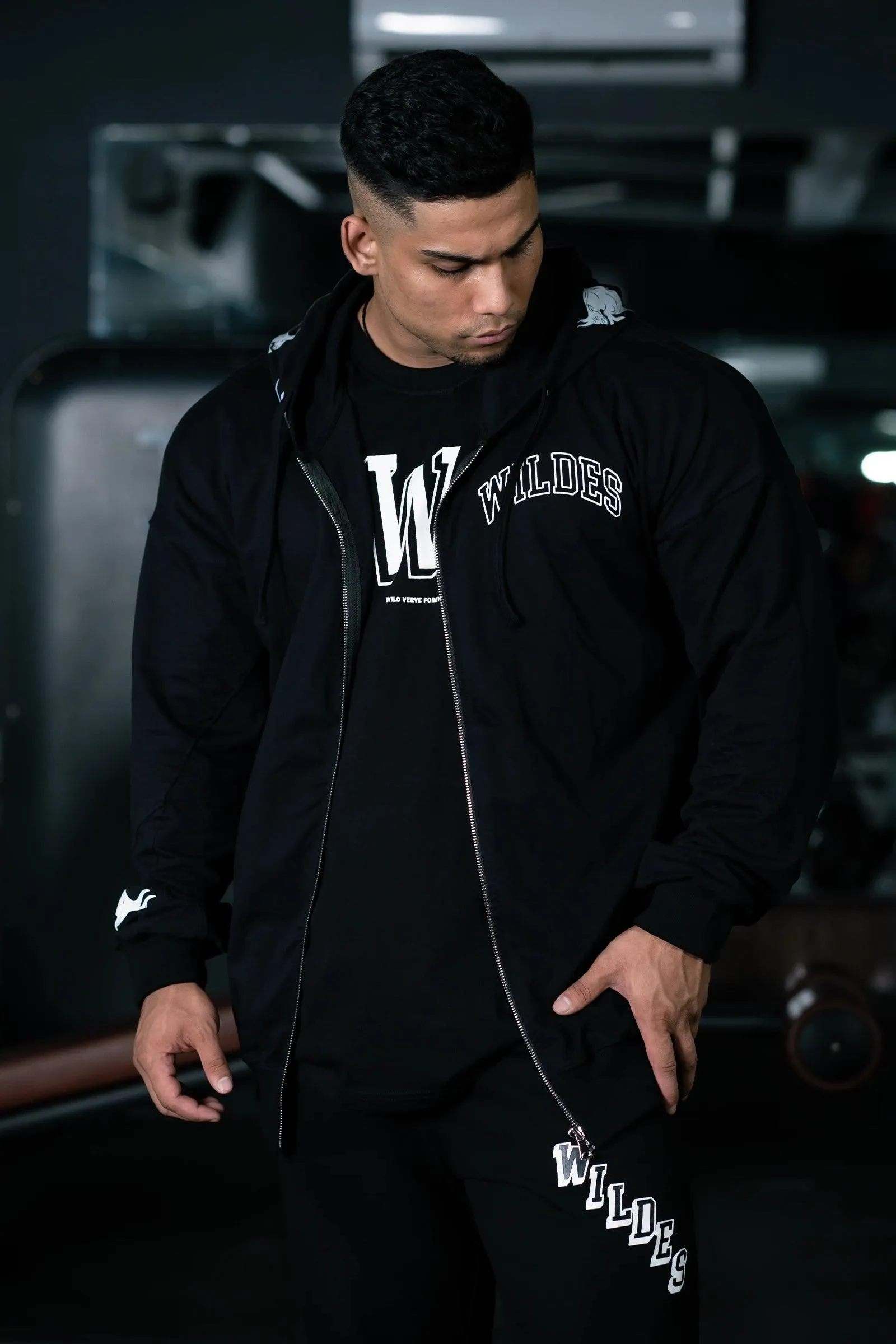 BULLFORCE ZIP HOODIE (BLACK)