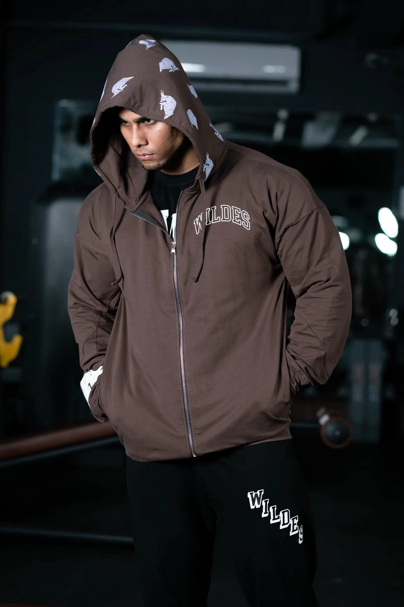 BULLFORCE ZIP HOODIE (CRATER BROWN)