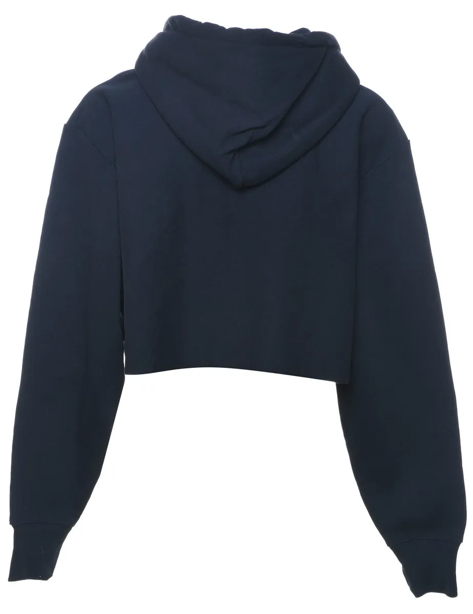 Champion Reverse Weave Navy Hooded Sweatshirt - L