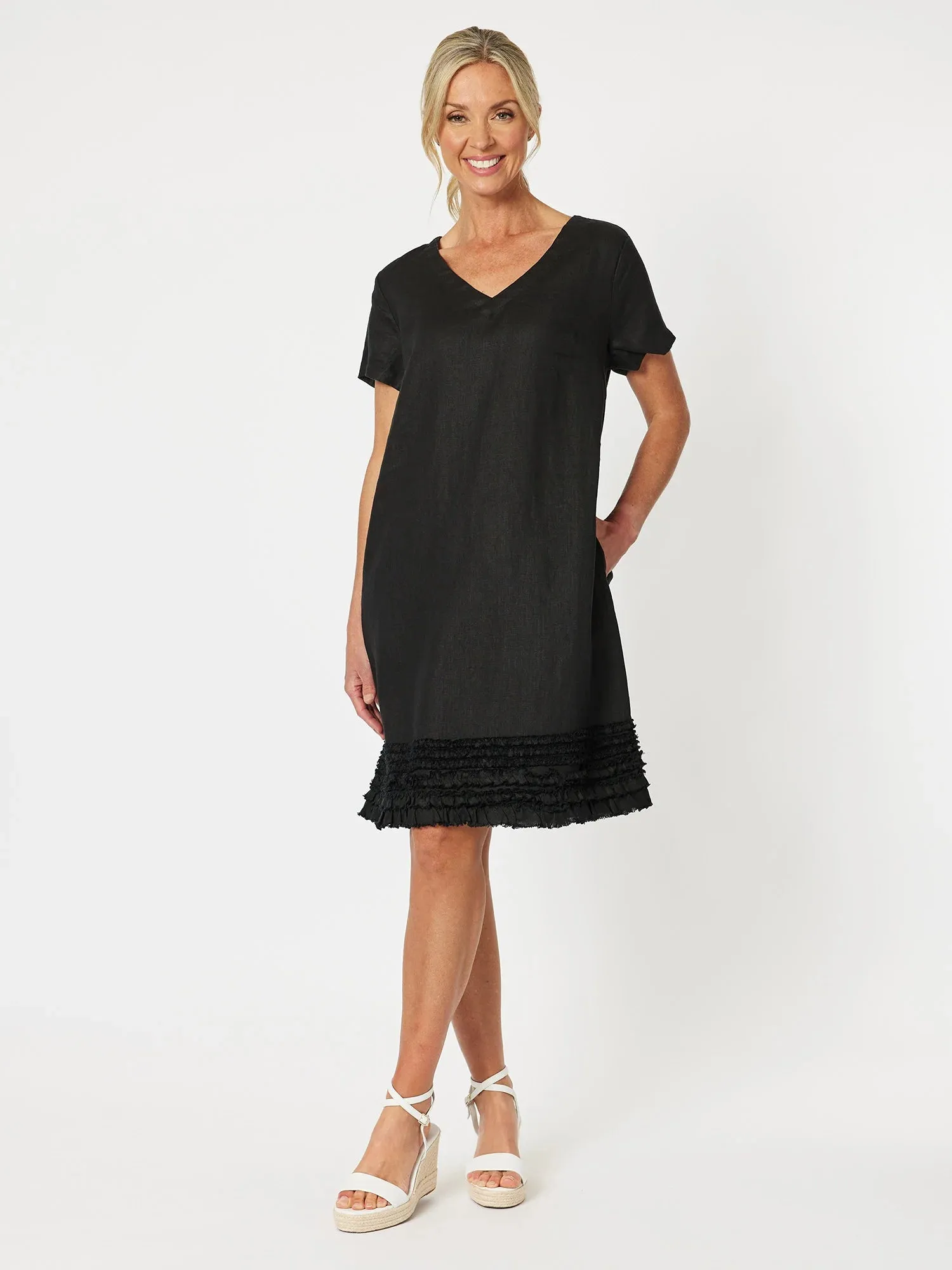 CHIC SHIFT DRESS BLACK