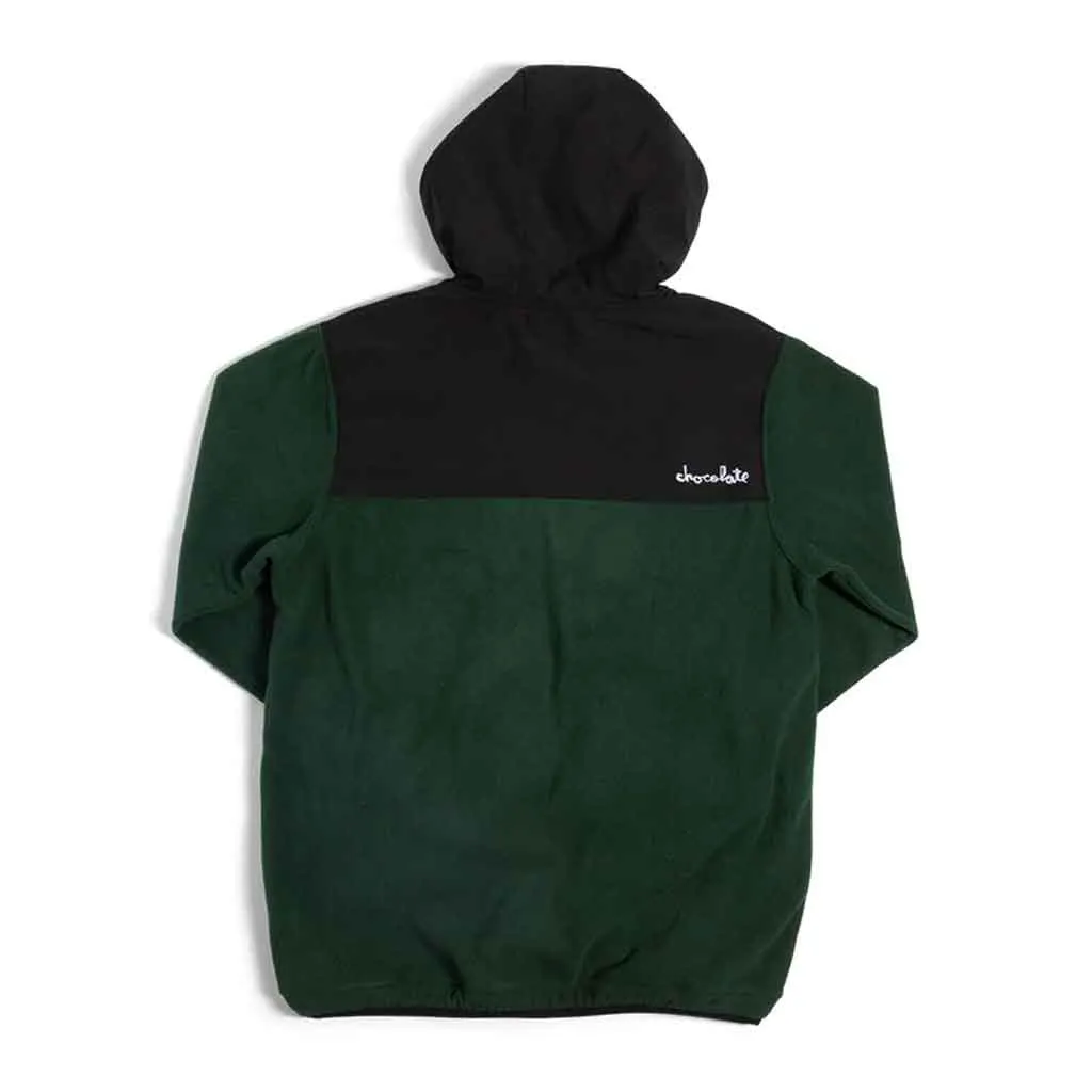 Chocolate Hooded Polar Fleece - Black/Green