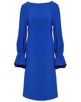 Cobalt Puff Sleeve Shift Dress