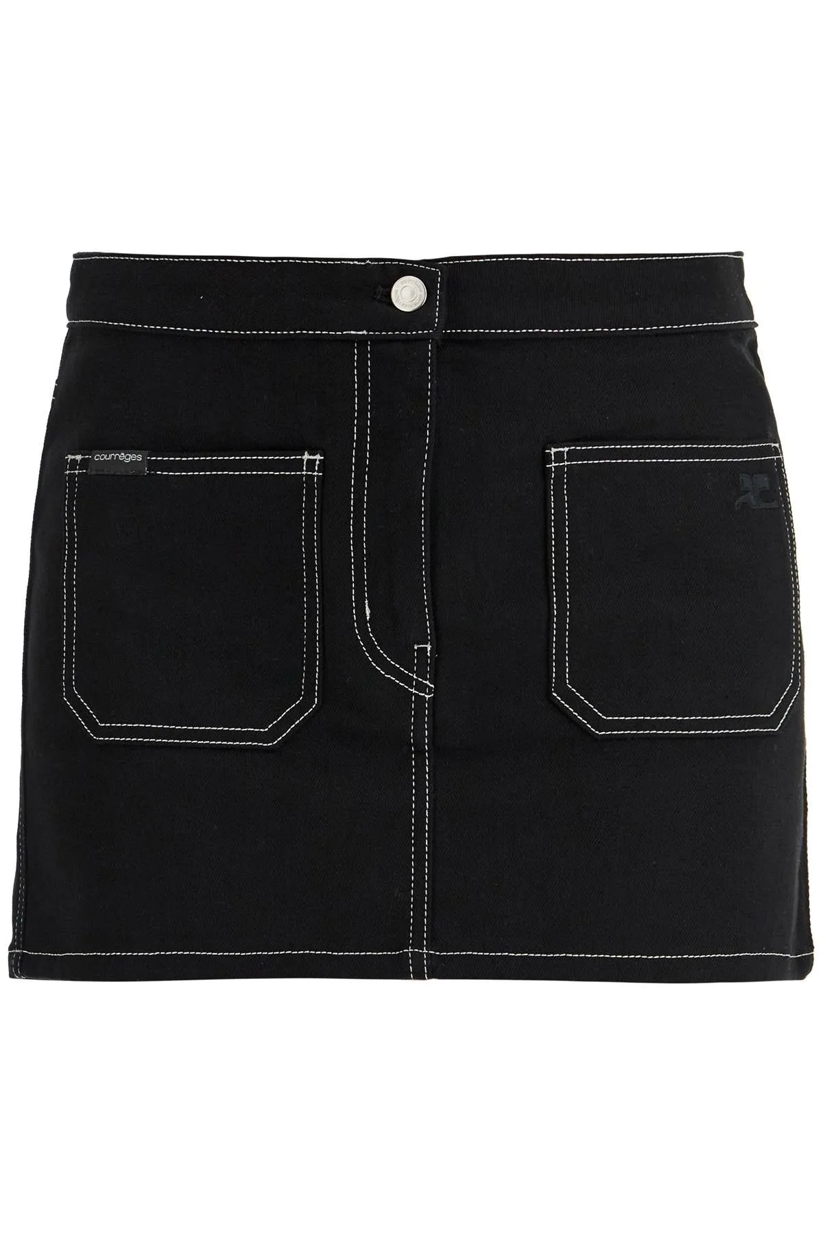 Courreges Denim Mini Skirt