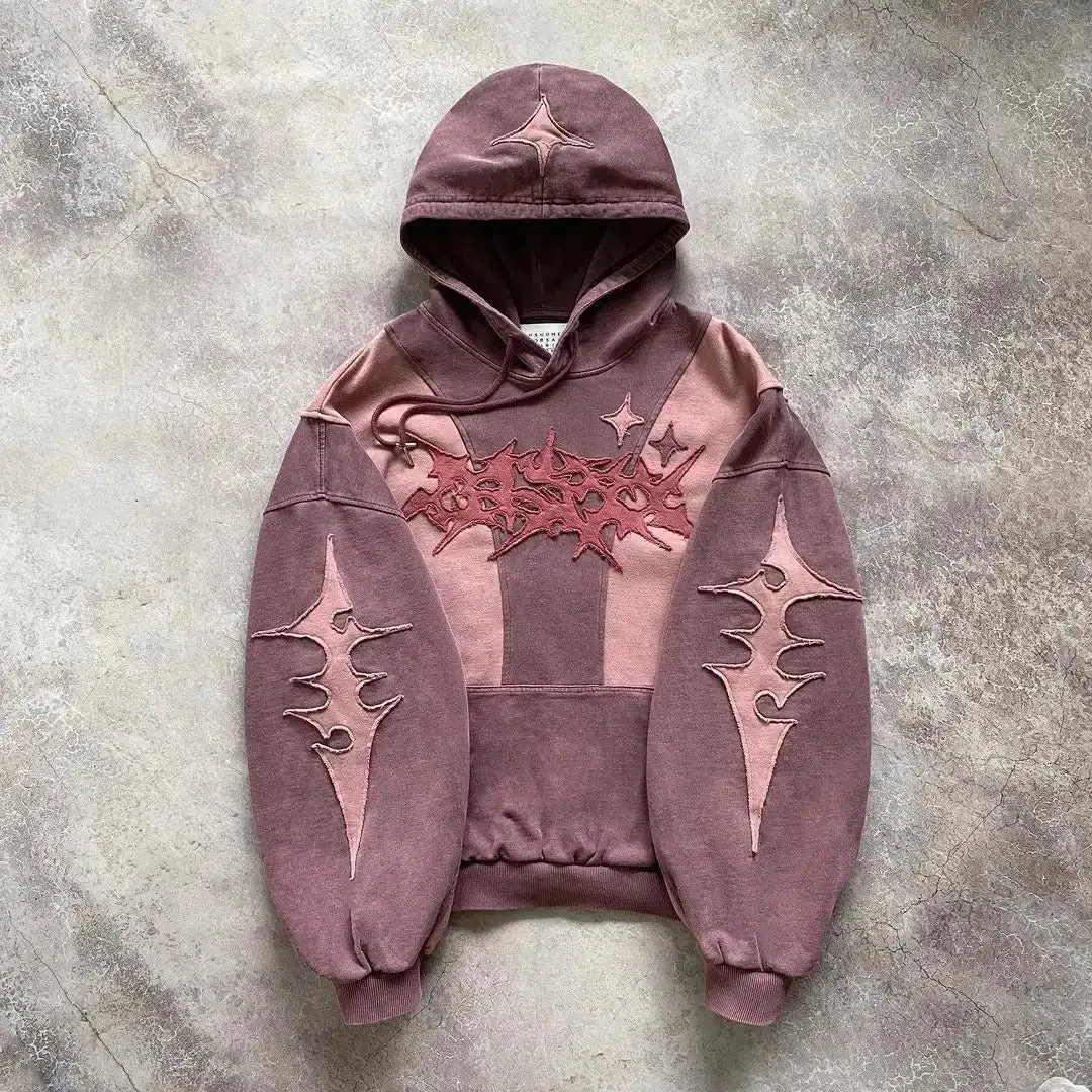 Cyberpunk Futuristic Patch Hoodie