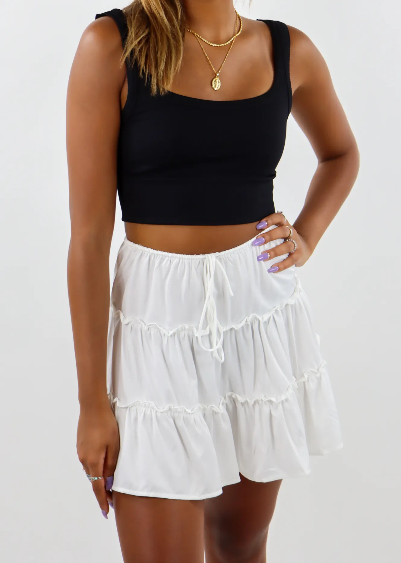 Deja Vu Skirt ★ White