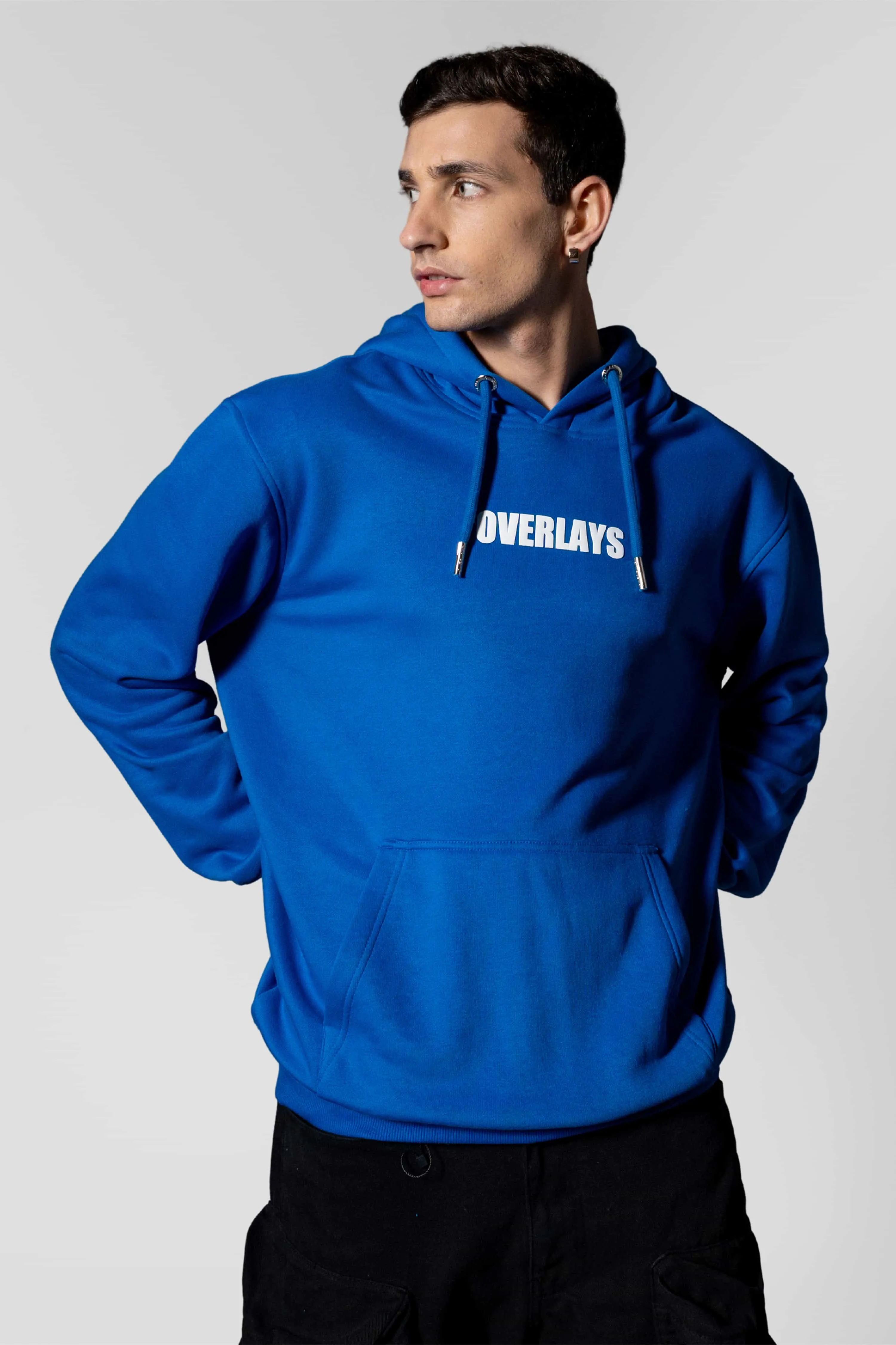 Diode Blue Fearless Oversized Hoodies