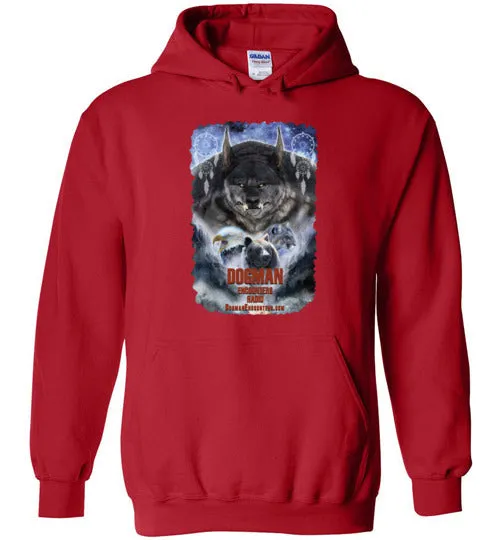 Dogman Encounters Pathfinder Collection Hooded Sweatshirt (design 2, with ripped border)