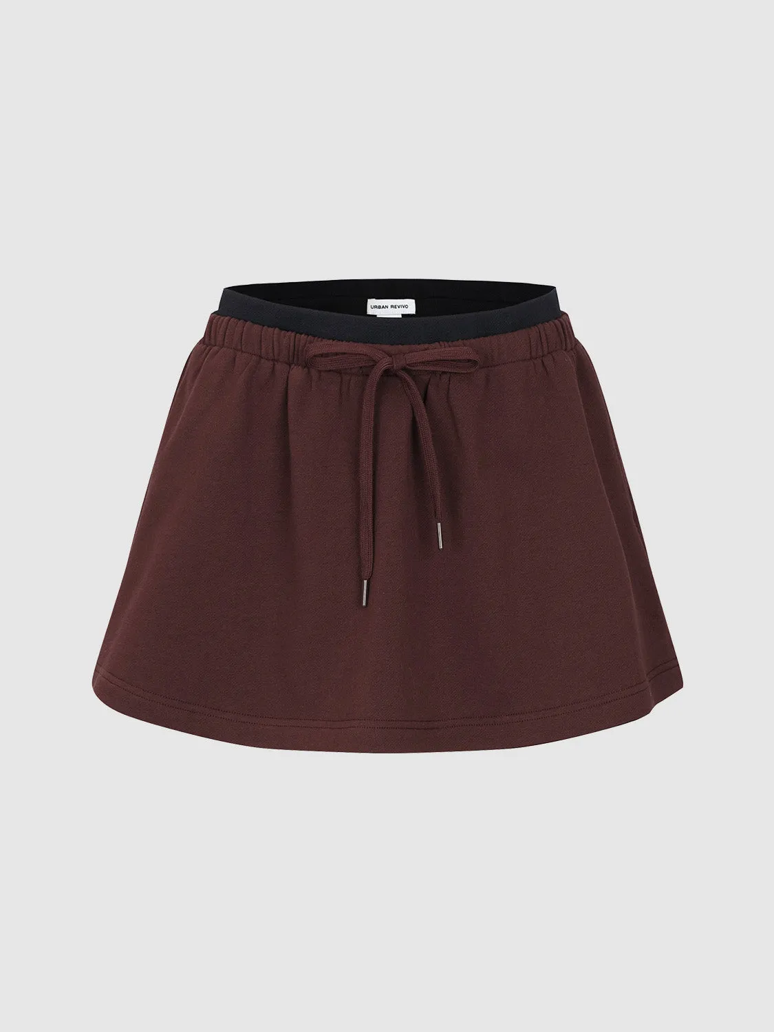 Drawstring Mini A-Line Skirts