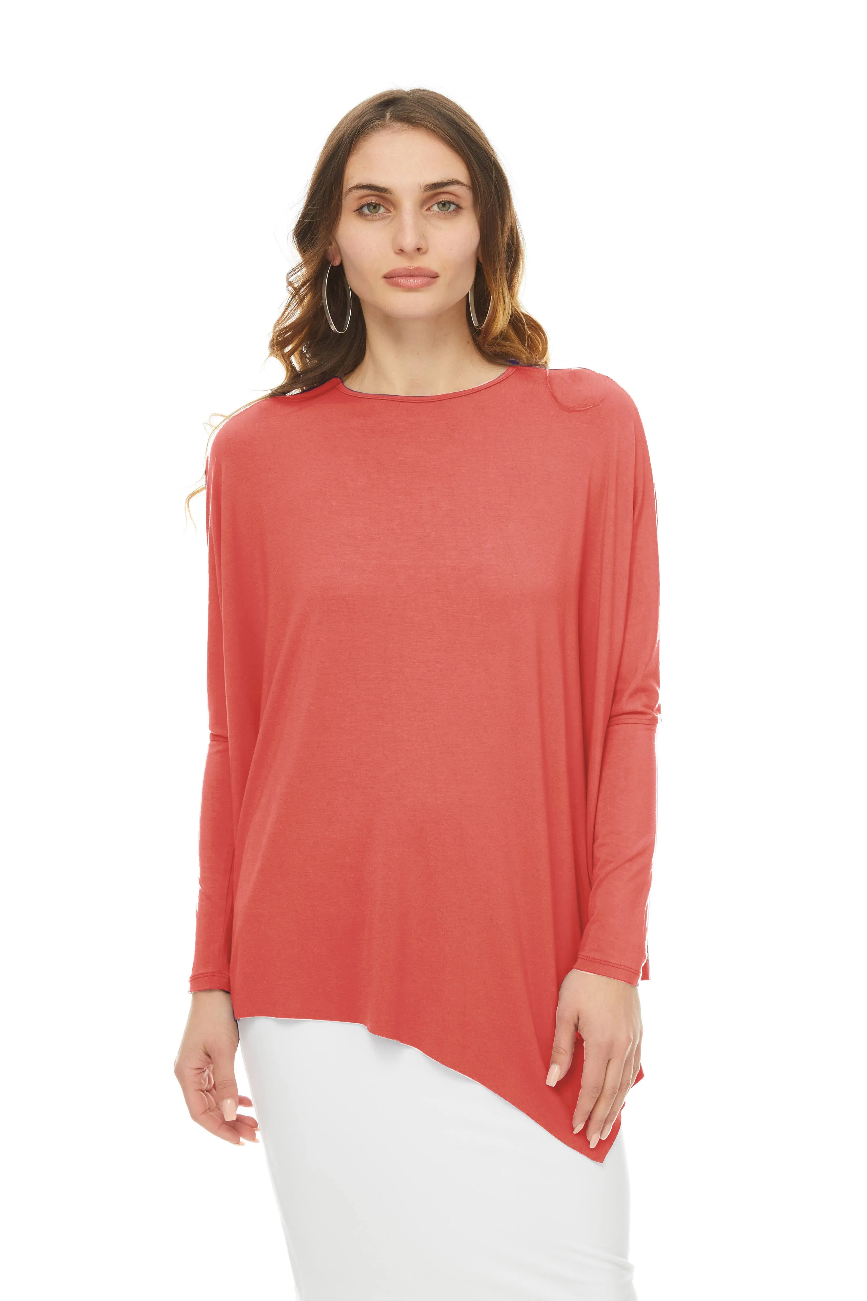 EDEN TOP SOLID JERSEY (CORAL)