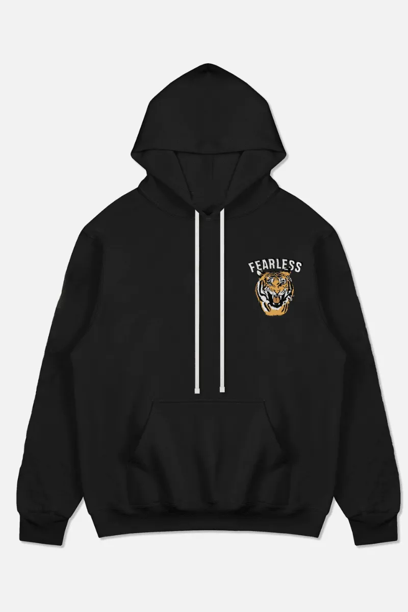 Fearless Roar Oversized Hoodie (BLACK)