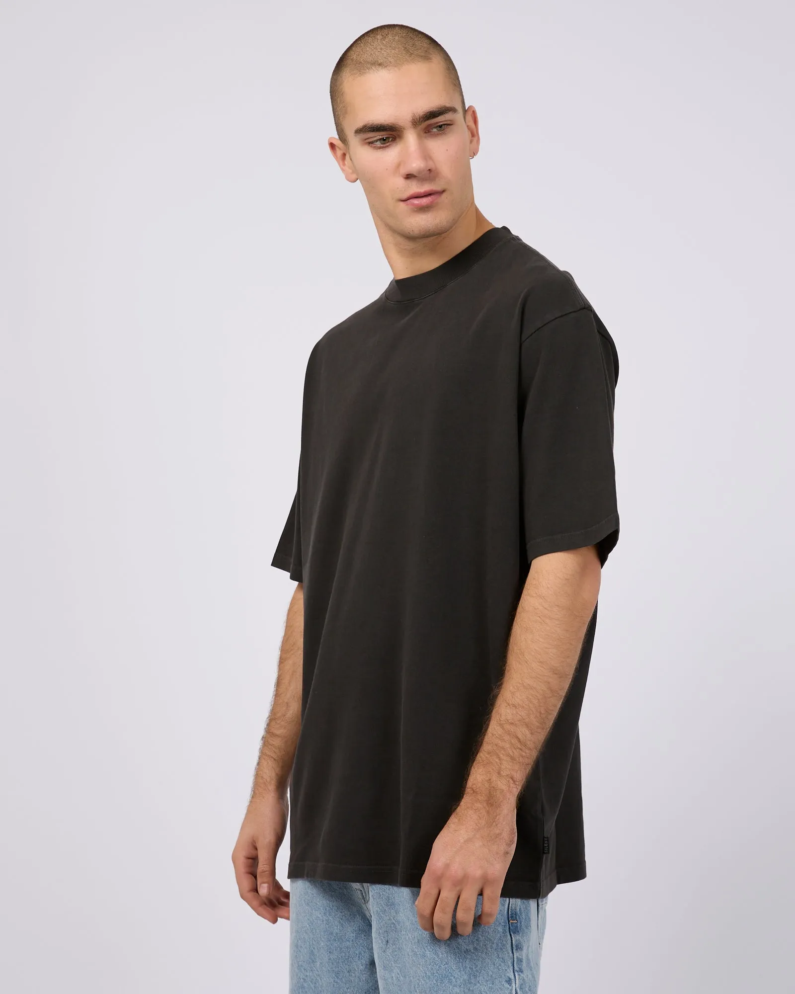 Heavy Weight Tee Washed Black