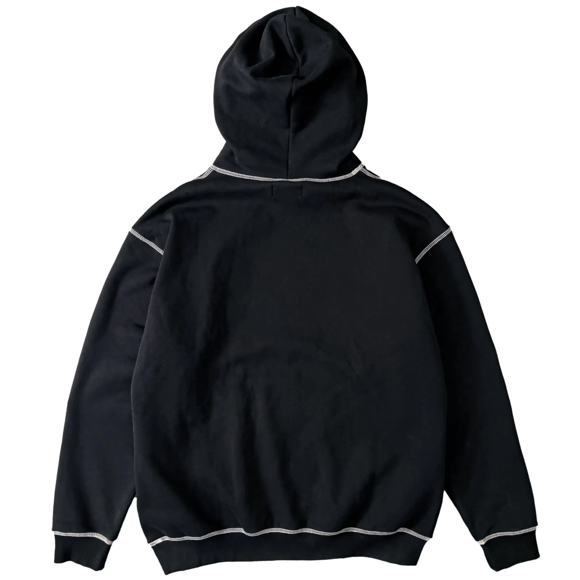 HEAVYWEIGHT LUX OUTSEAM HOODIE - BLACK / WHITE