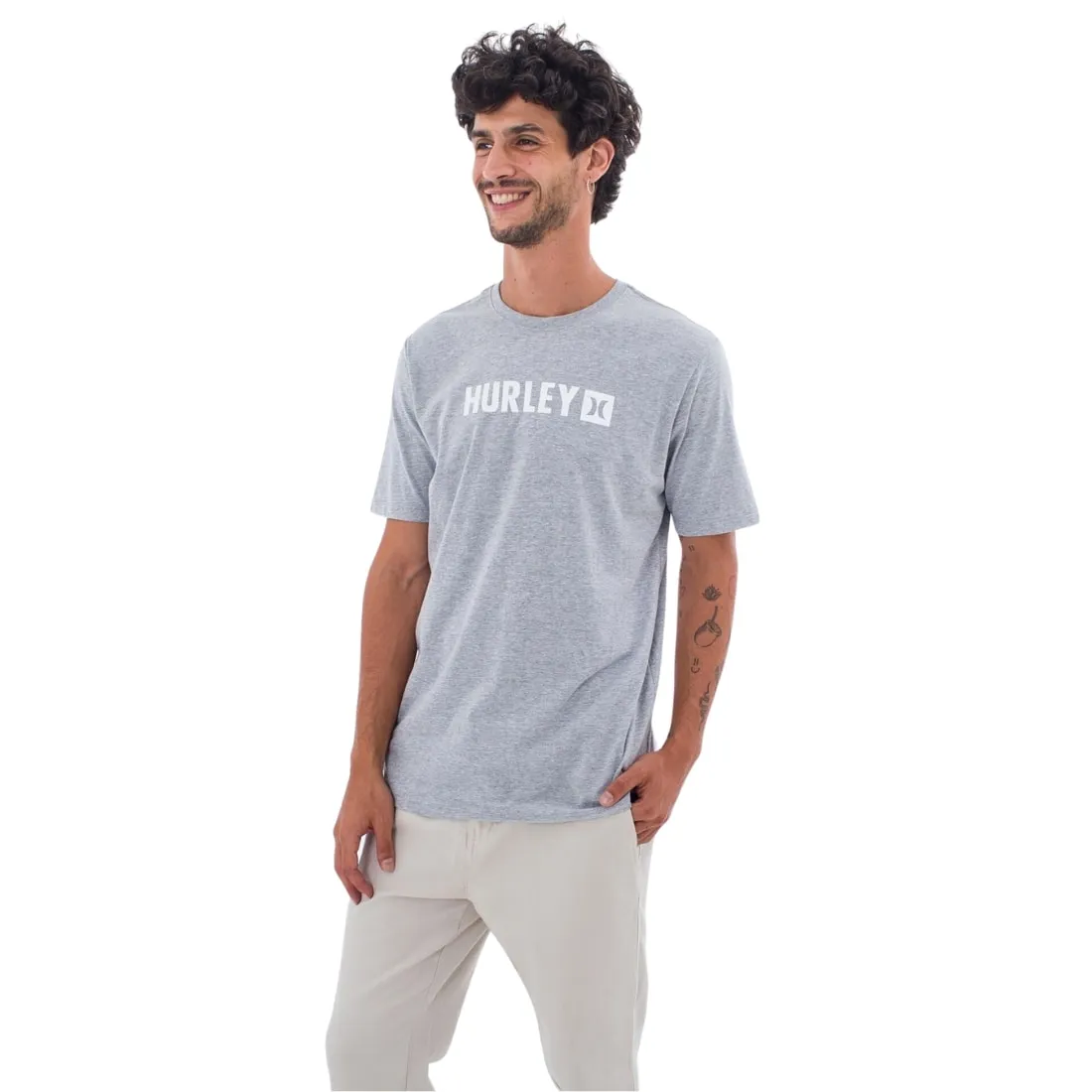 Hurley Everyday The Box T-Shirt - Dark Heather Grey