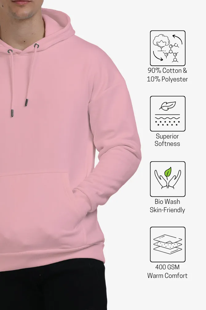 Light Pink Oversized Hoodie for men