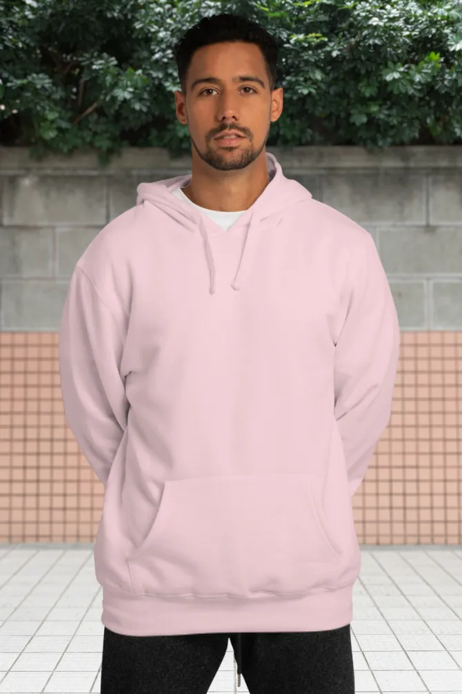 Light Pink Oversized Hoodie for men