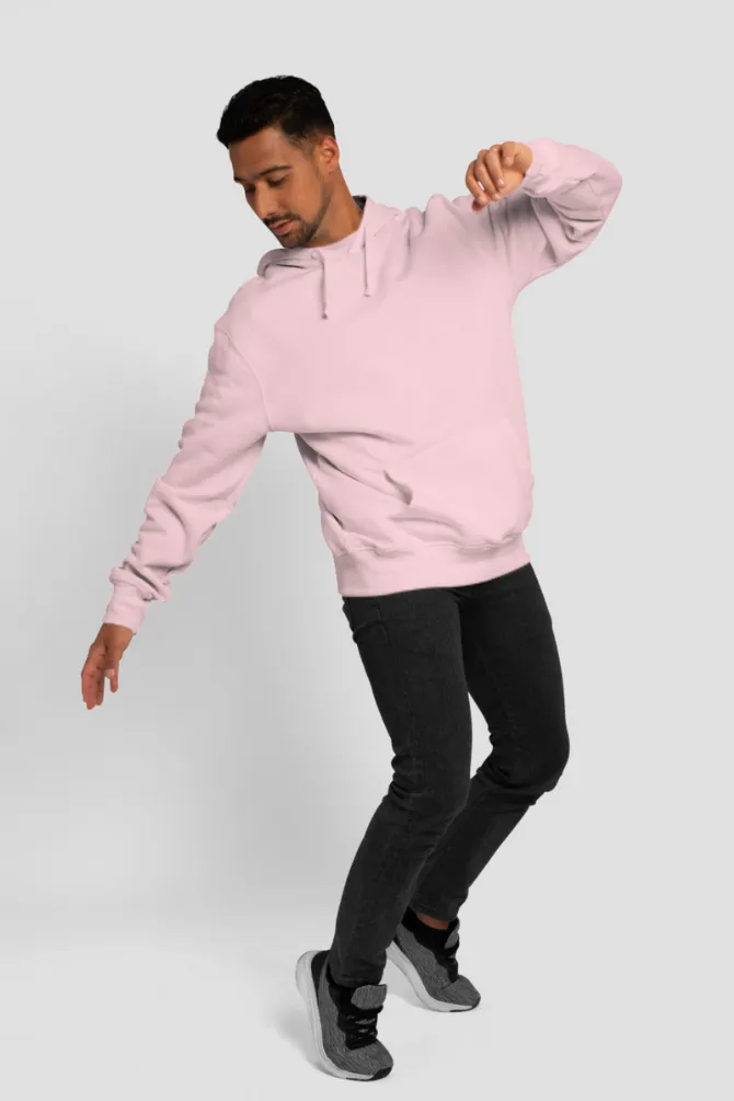 Light Pink Oversized Hoodie for men