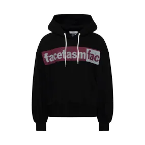 Logo Print New Silhouette Hoodie in Black