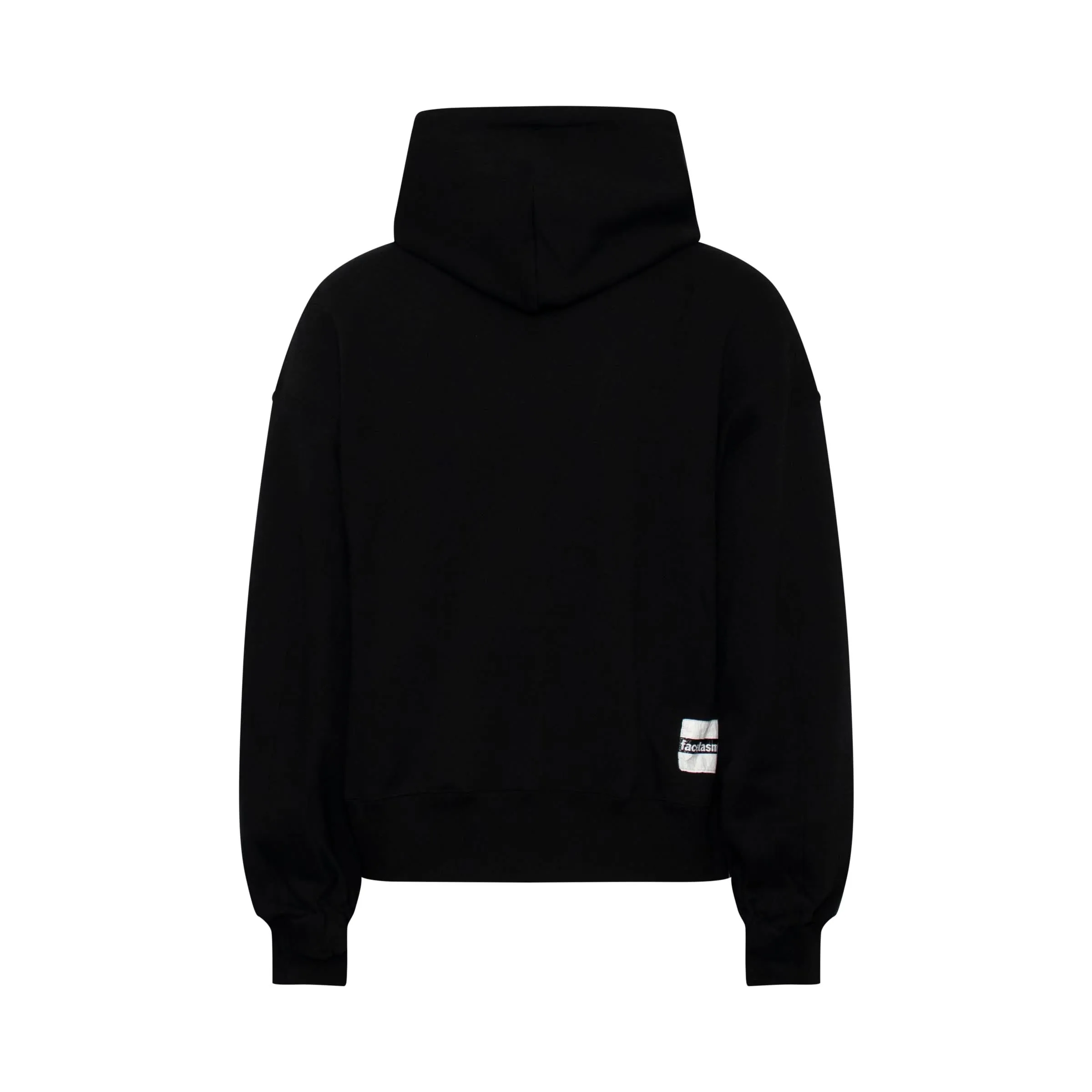 Logo Print New Silhouette Hoodie in Black