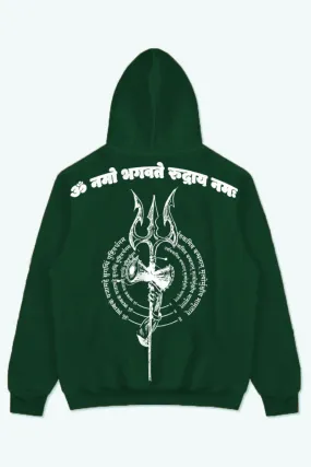 LORD SHIVA IMMORTAL OVERSIZED HOODIE (MILITARY GREEN)