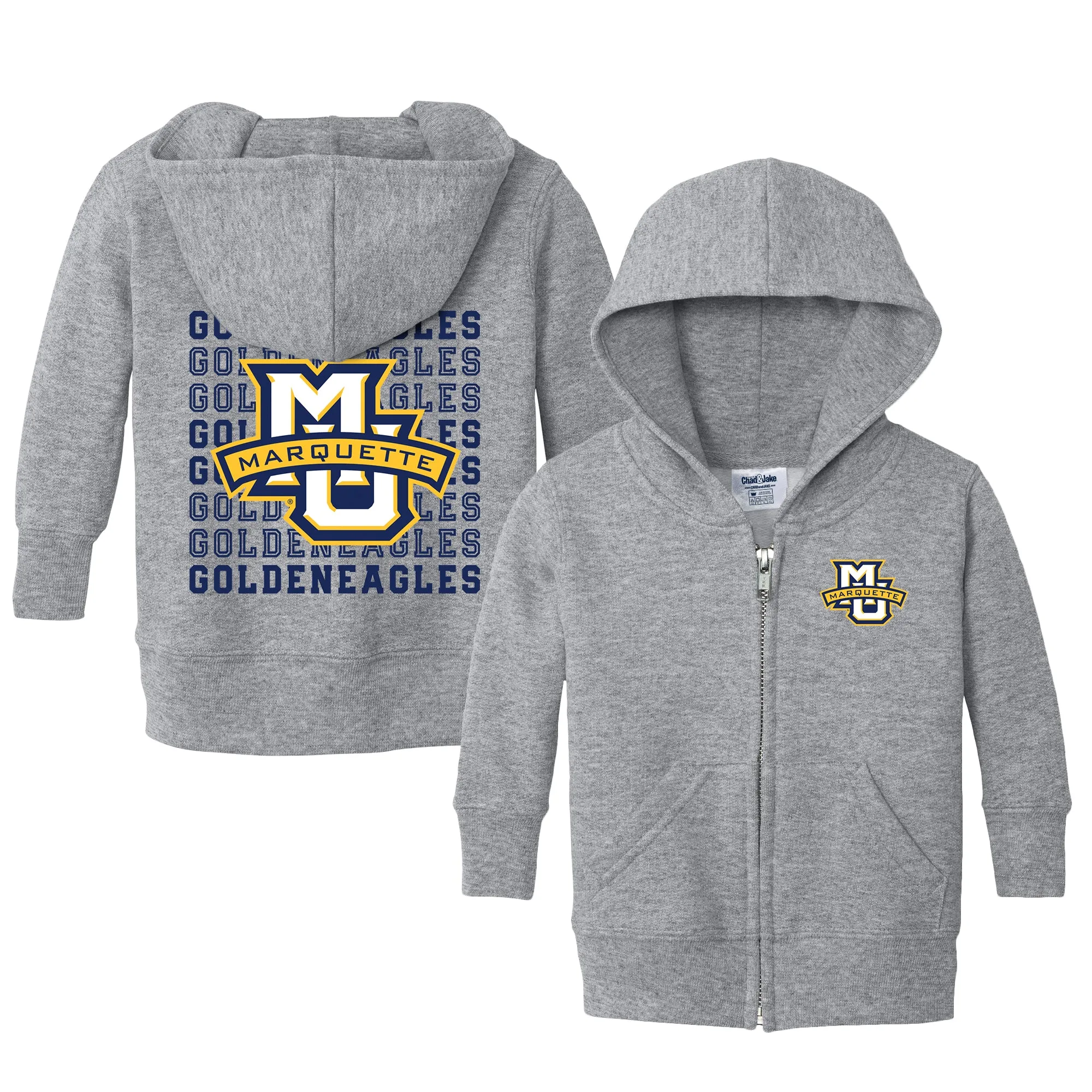 Marquette Golden Eagles Retro Infant Full-Zip Sweatshirt