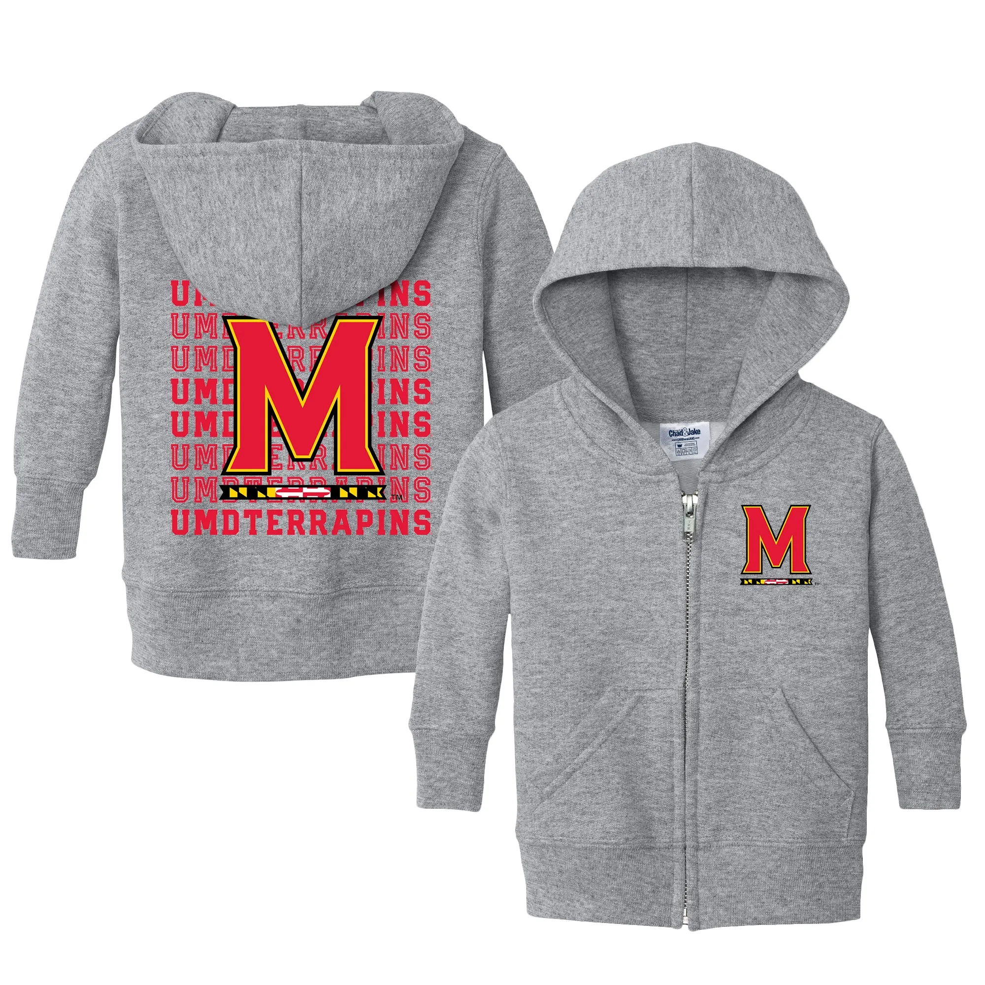 Maryland Terrapins Retro Infant Full-Zip Sweatshirt