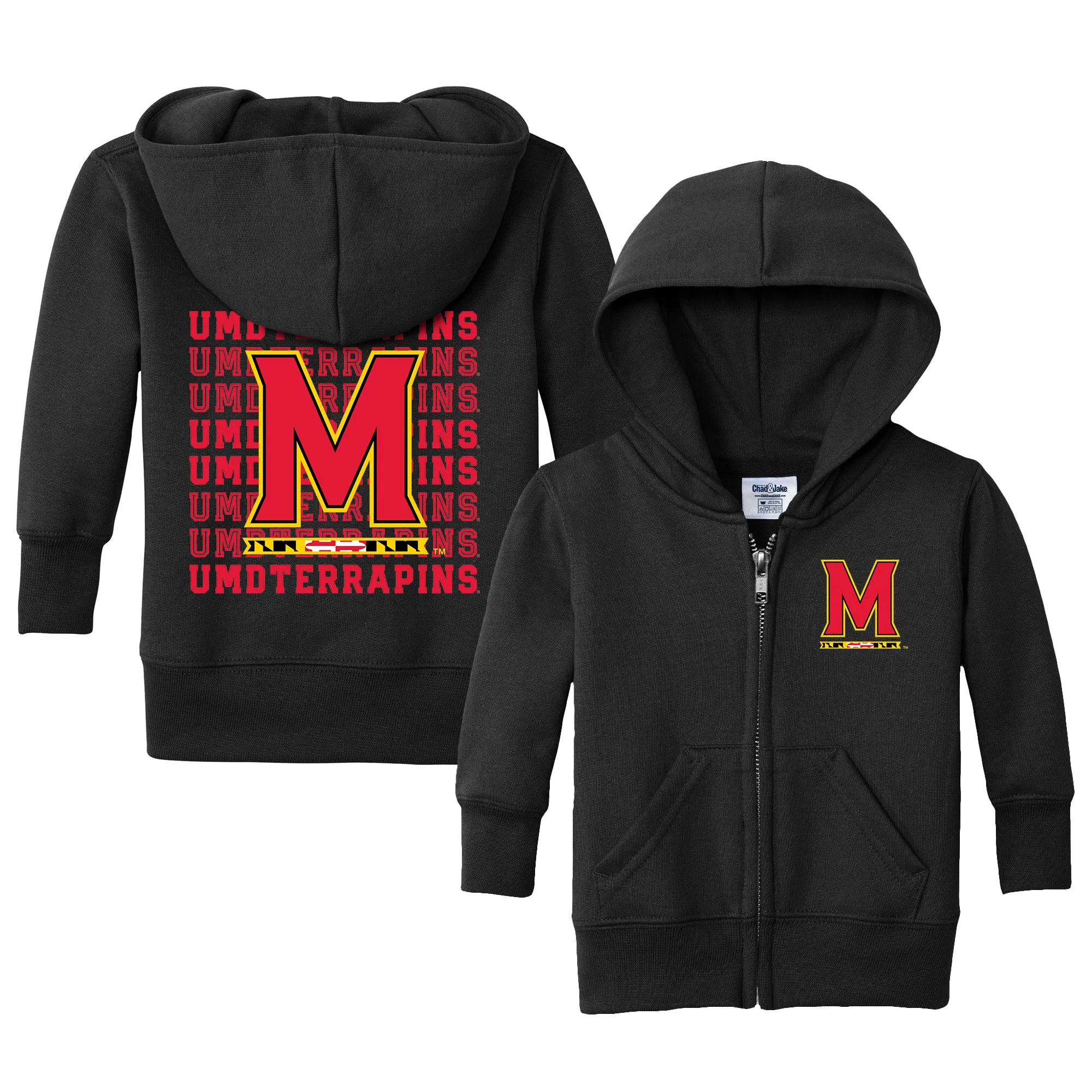 Maryland Terrapins Retro Infant Full-Zip Sweatshirt