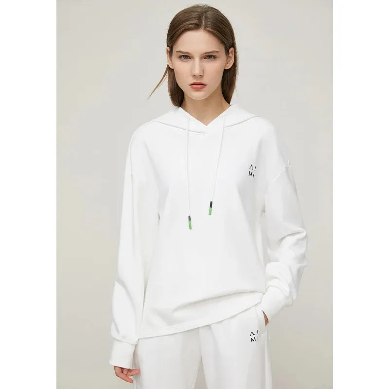 Minimalism Hoodies Pants Sold Separately  Streetwear Letter Hooded Sweatshirts High Waist