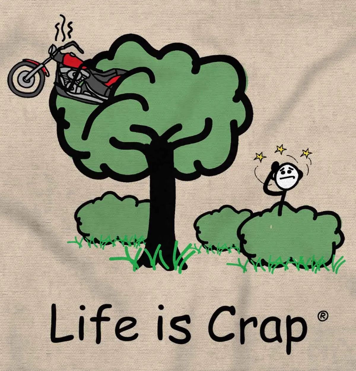 Motorcycle In Tree Hoodie