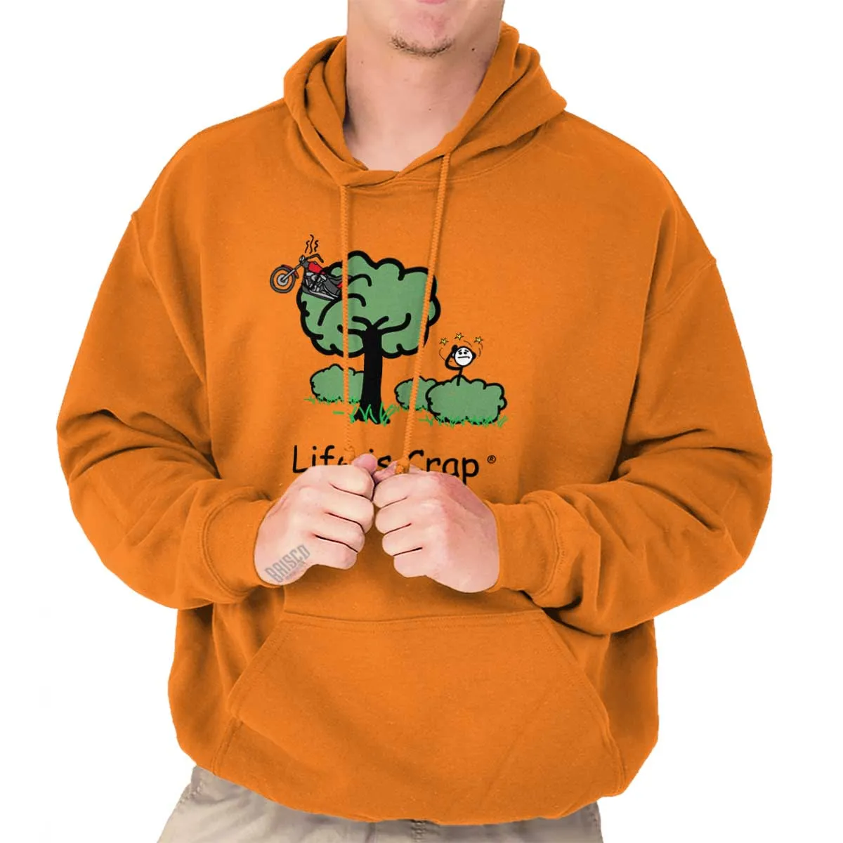 Motorcycle In Tree Hoodie