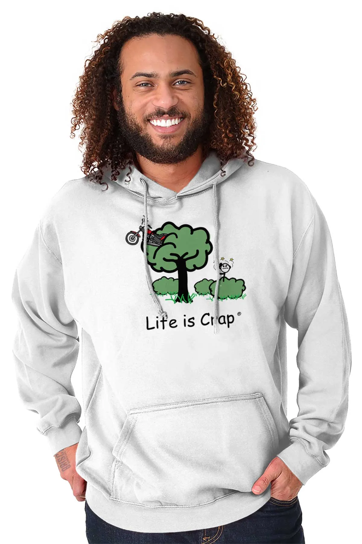 Motorcycle In Tree Hoodie