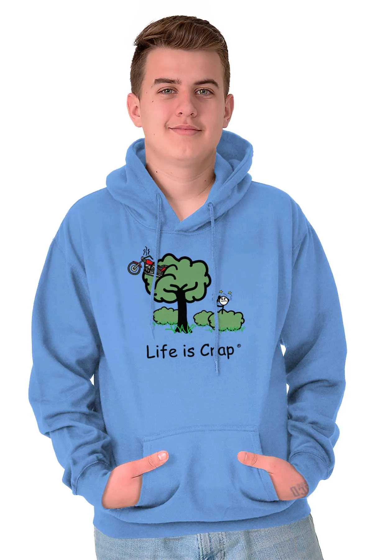 Motorcycle In Tree Hoodie