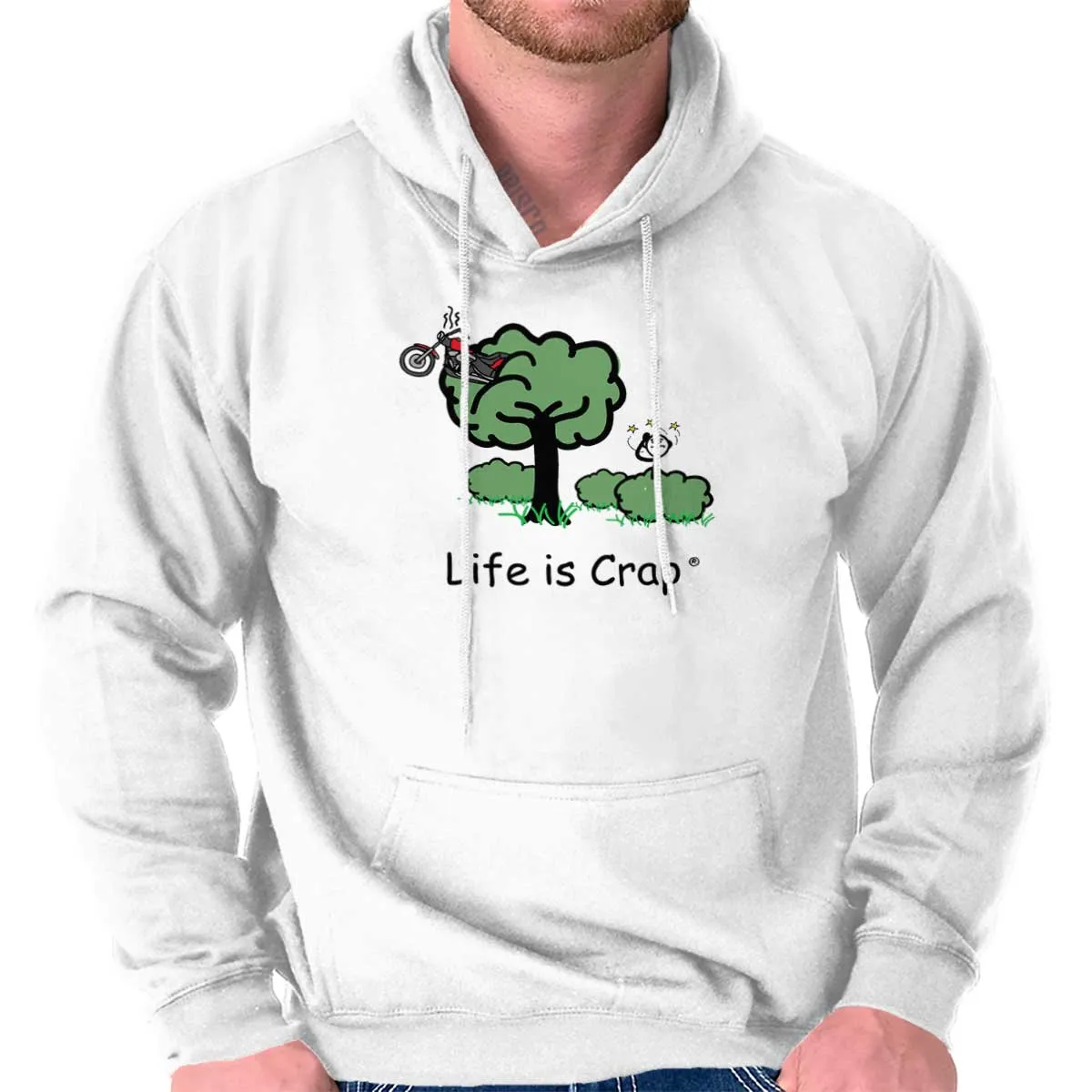 Motorcycle In Tree Hoodie