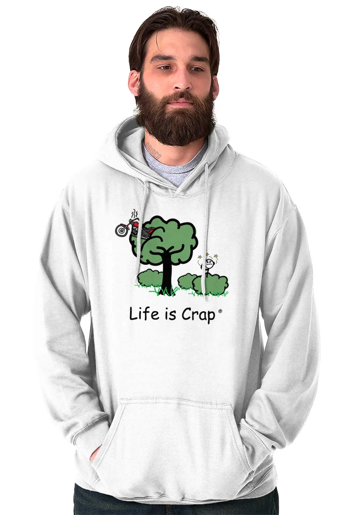 Motorcycle In Tree Hoodie