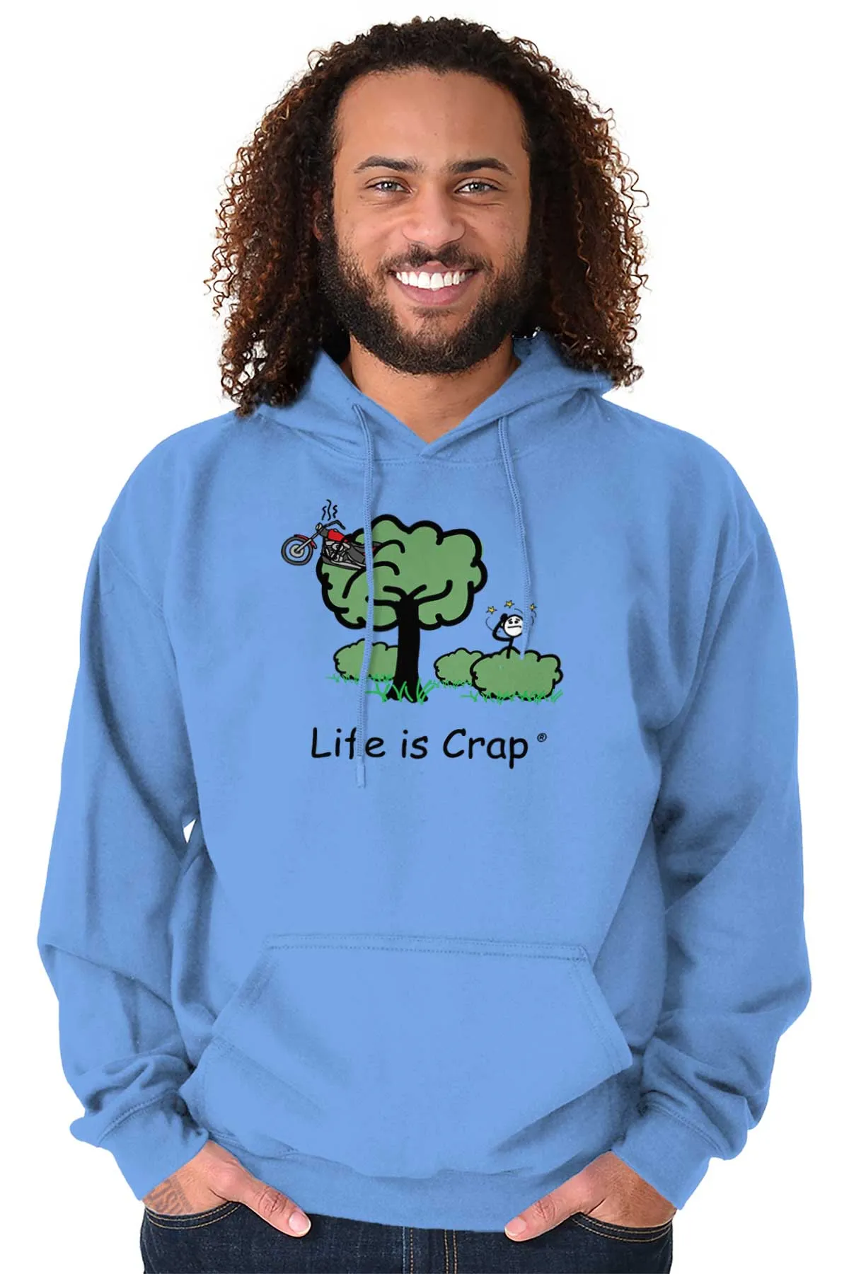 Motorcycle In Tree Hoodie