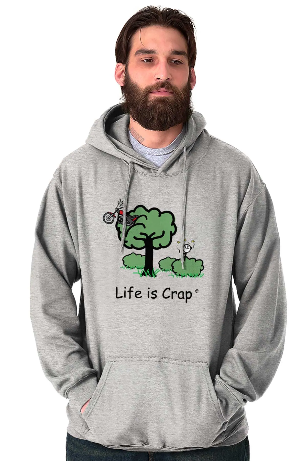 Motorcycle In Tree Hoodie