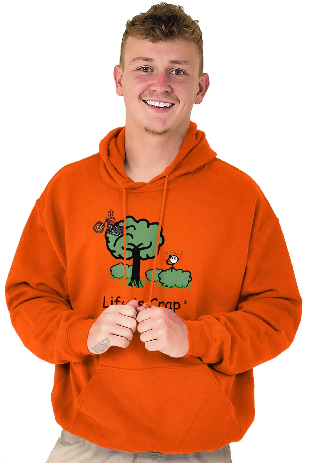 Motorcycle In Tree Hoodie